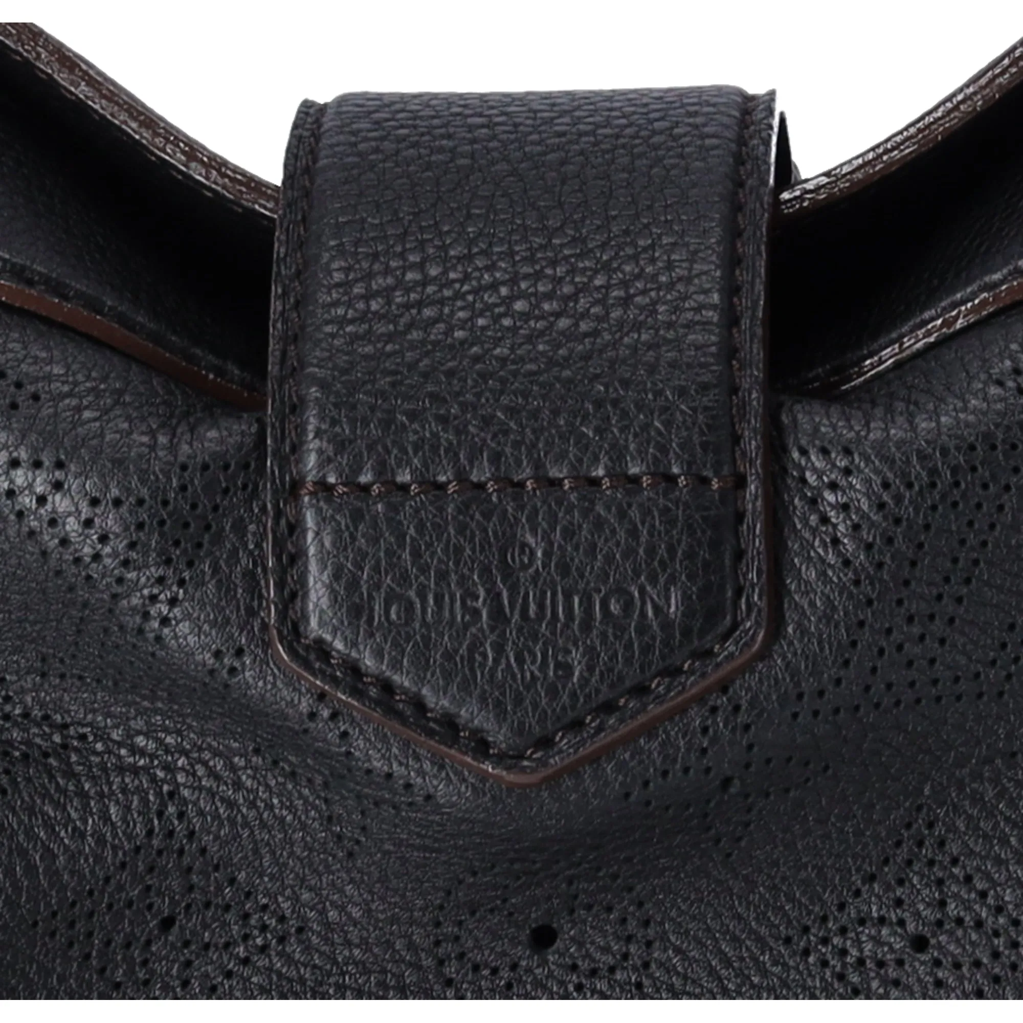 Louis Vuitton Cirrus PM Shoulder Bag M93465 BLack Mahina Monogram Leather sold by Gaby's Bags product image thumbnail 4