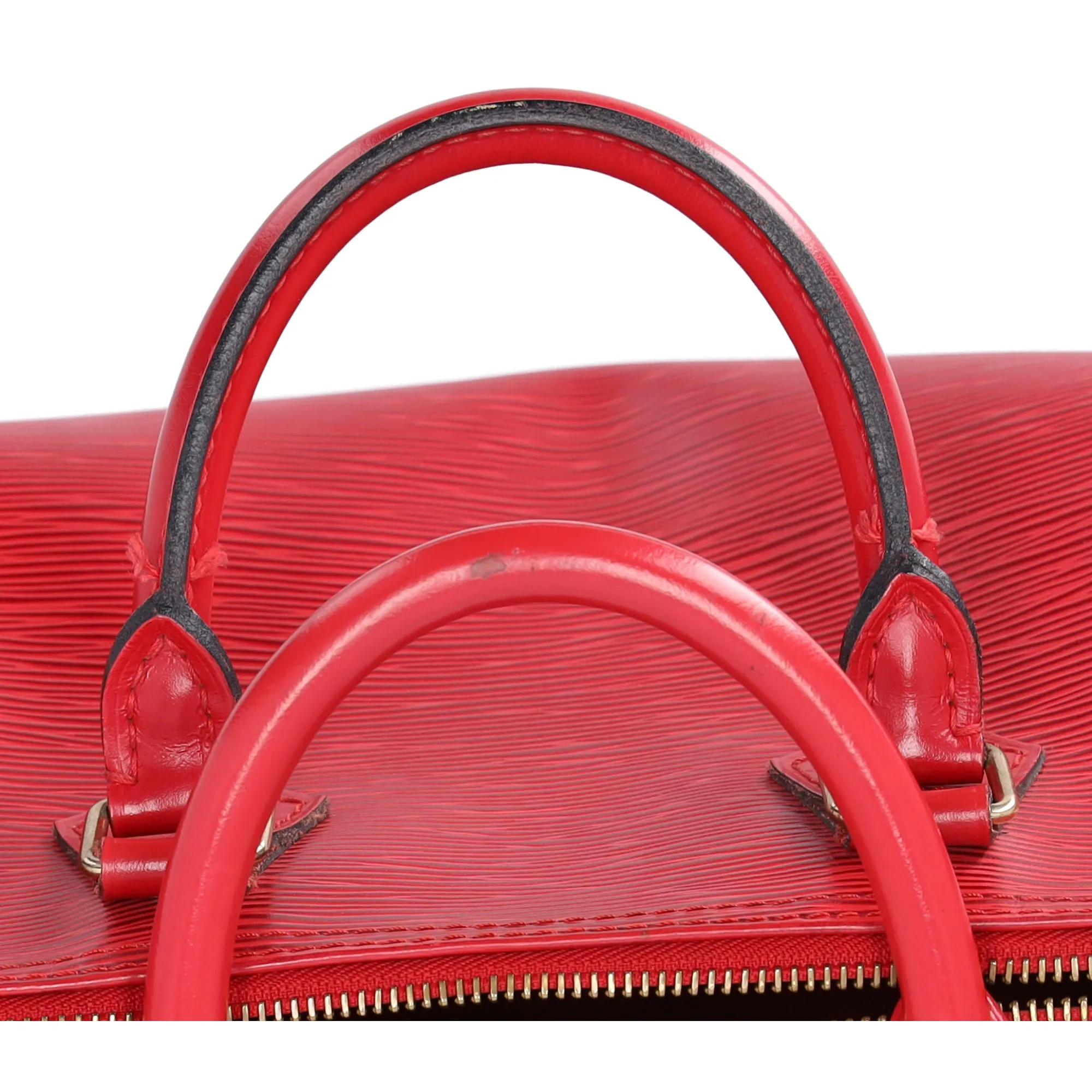 Louis Vuitton Speedy 25 Epi Handbag M43017 Castilian Red Leather LV Logo sold by Gaby's Bags product image thumbnail 3