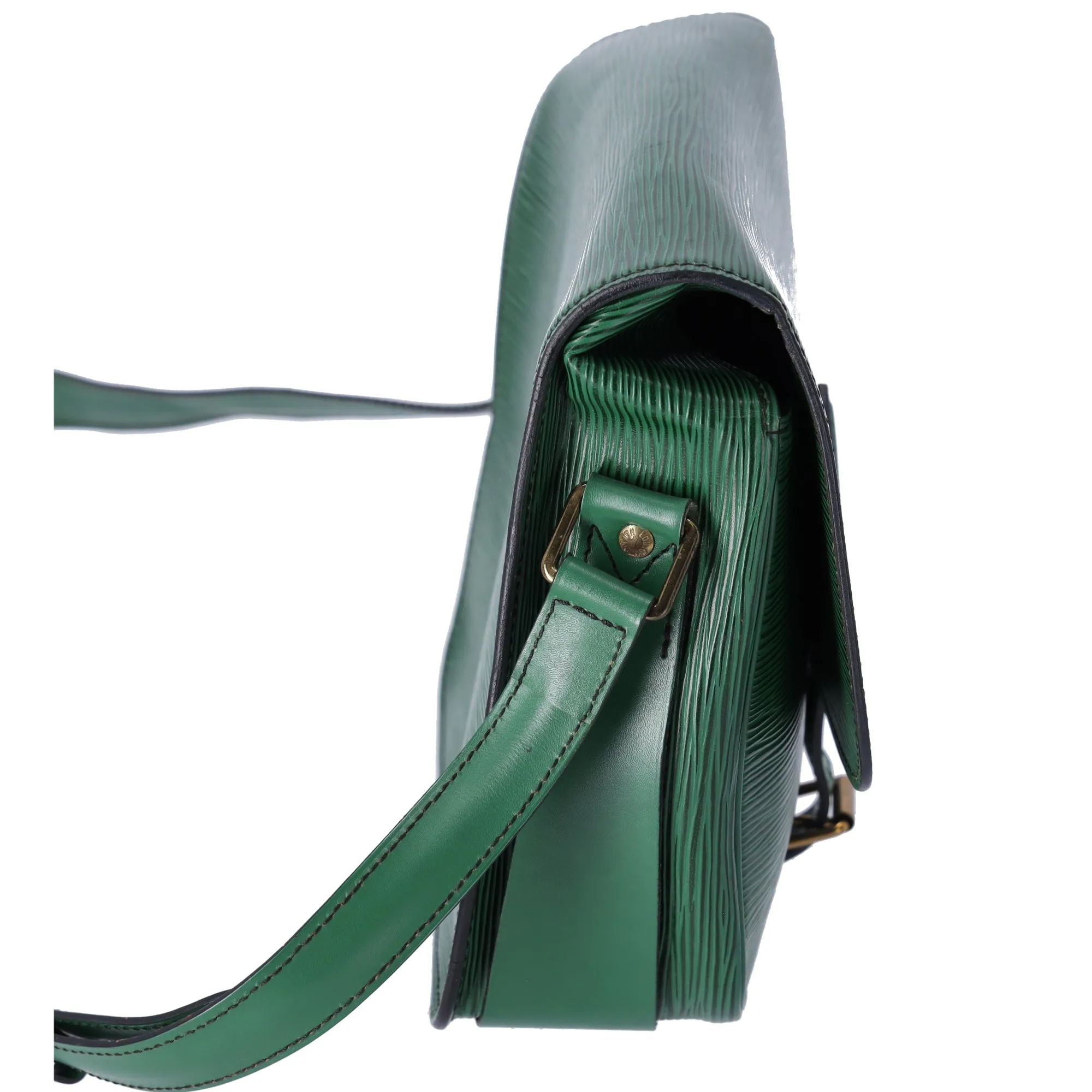Louis Vuitton Epi Cartouchiere MM Shoulder Bag Borneo Green Leather sold by Gaby's Bags product image thumbnail 4