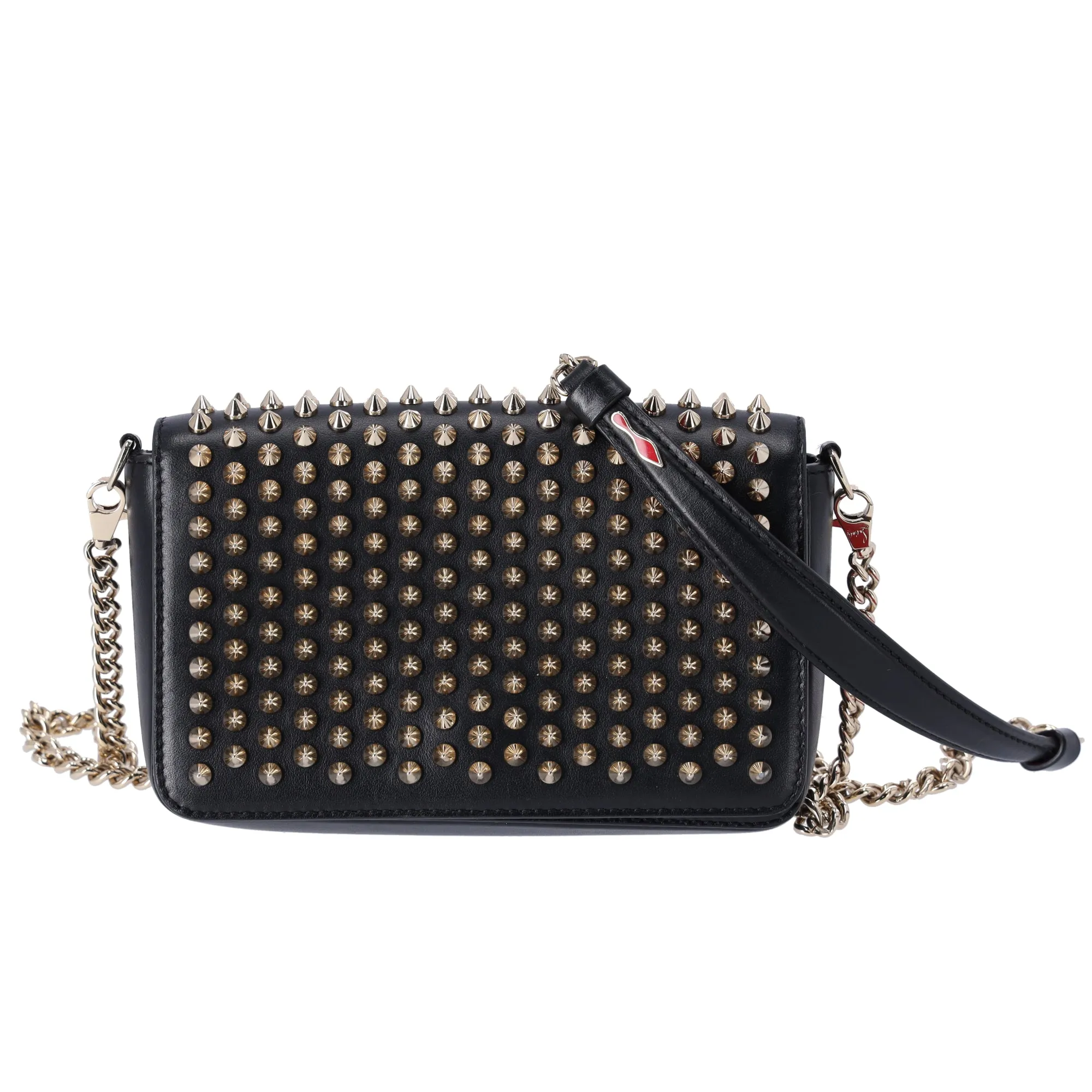 Christian Louboutin Zoom Pouch Shoulder Bag 1195136 Black Leather sold by Gaby's Bags