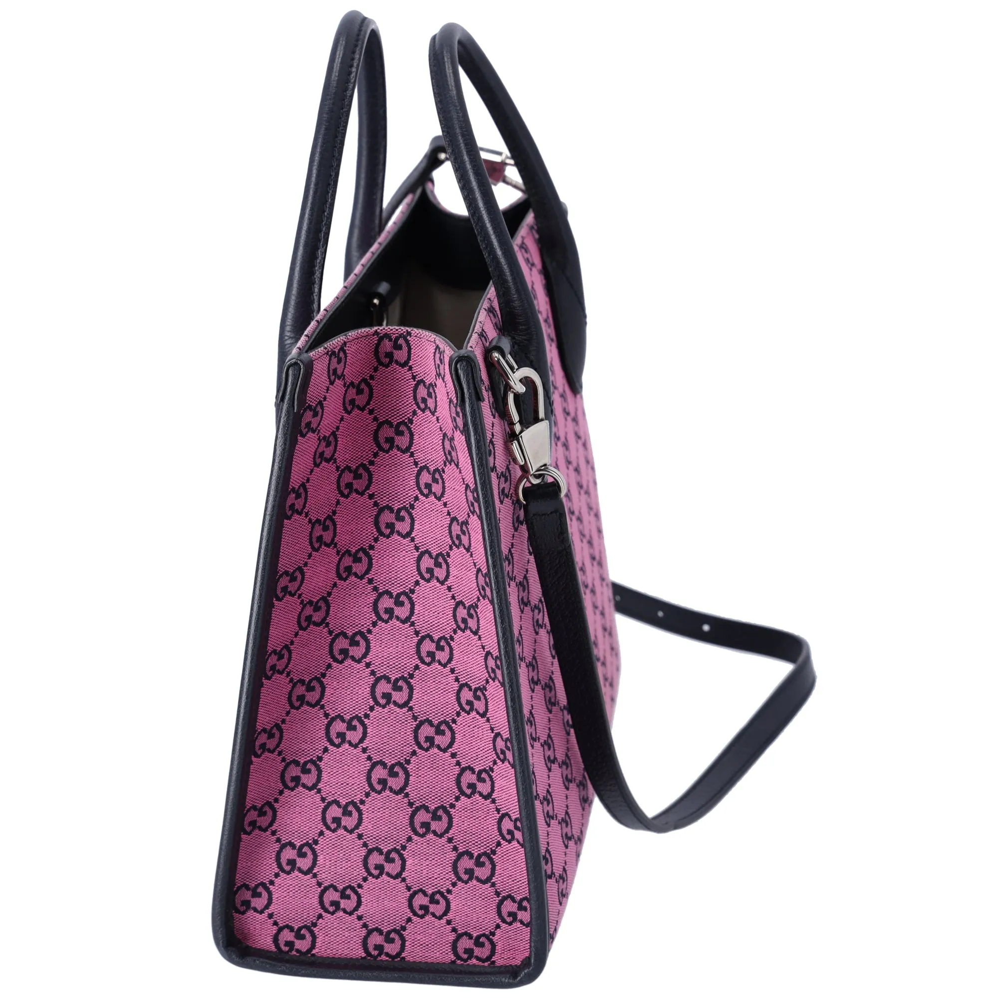 Gucci Small Retro Interlocking G Tote Monogram GG Multicolor Bag Pink sold by Gaby's Bags product image thumbnail 3
