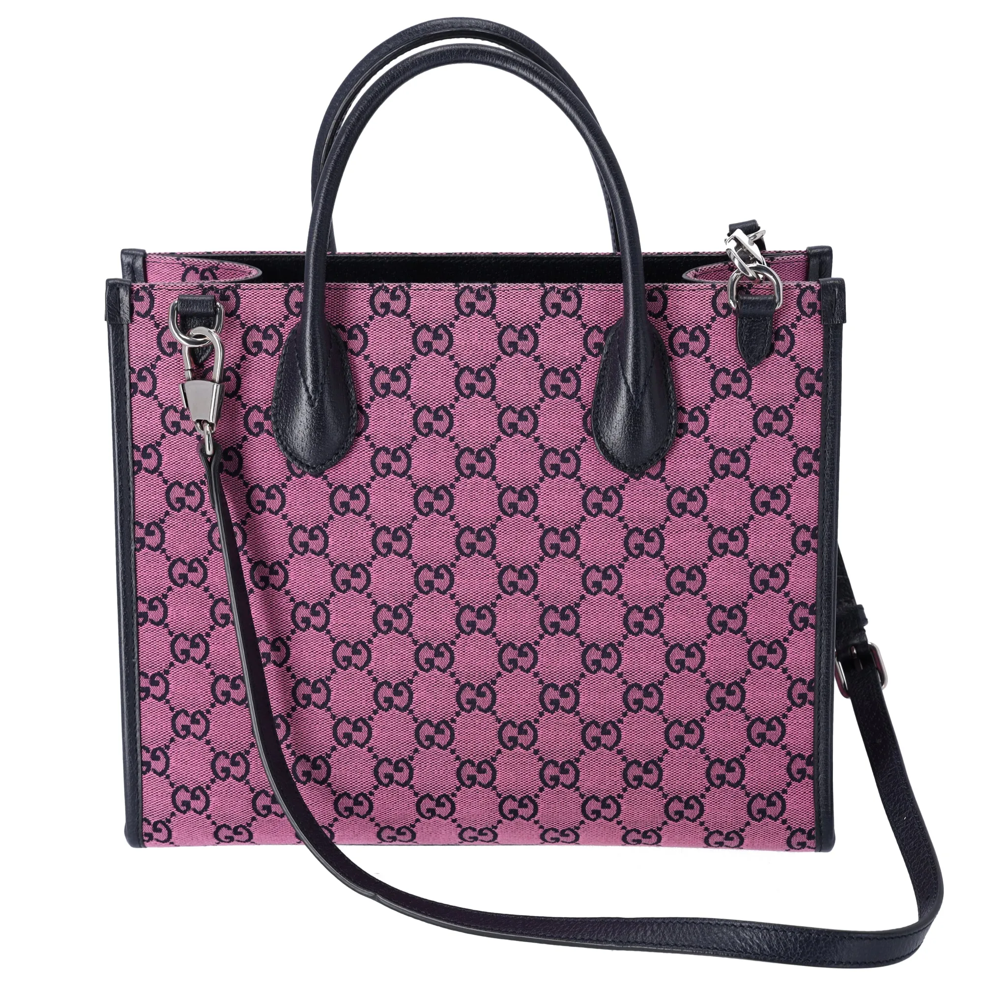 Gucci Small Retro Interlocking G Tote Monogram GG Multicolor Bag Pink sold by Gaby's Bags product image thumbnail 4