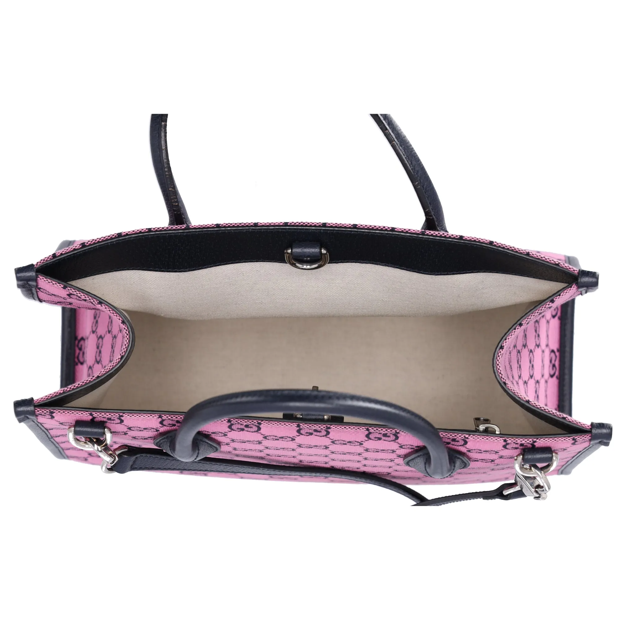 Gucci Small Retro Interlocking G Tote Monogram GG Multicolor Bag Pink sold by Gaby's Bags product image thumbnail 2