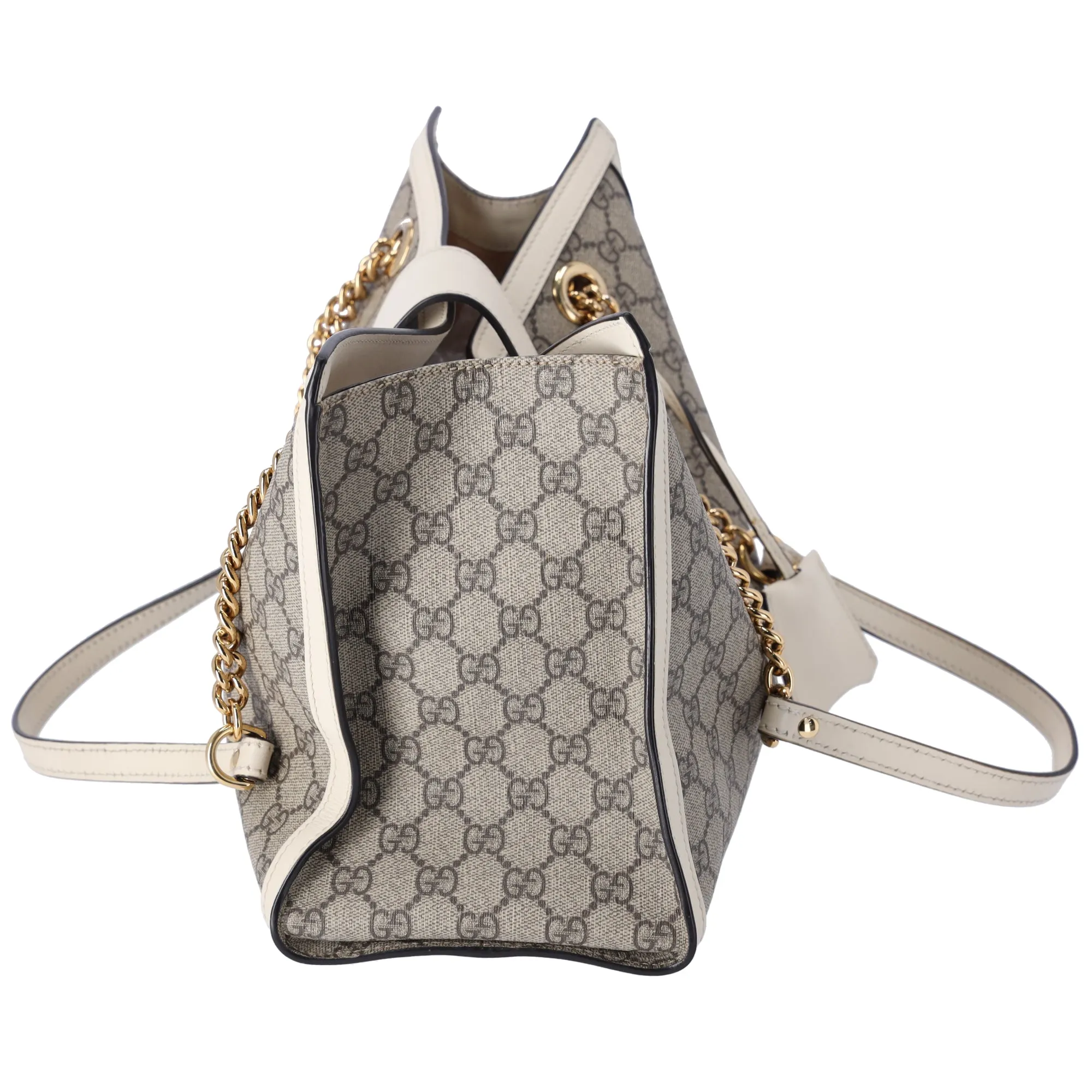 GUCCI Padlock GG Medium Shoulder Tote Bag 479197 Dark Brown Cream sold by Gaby's Bags product image thumbnail 5