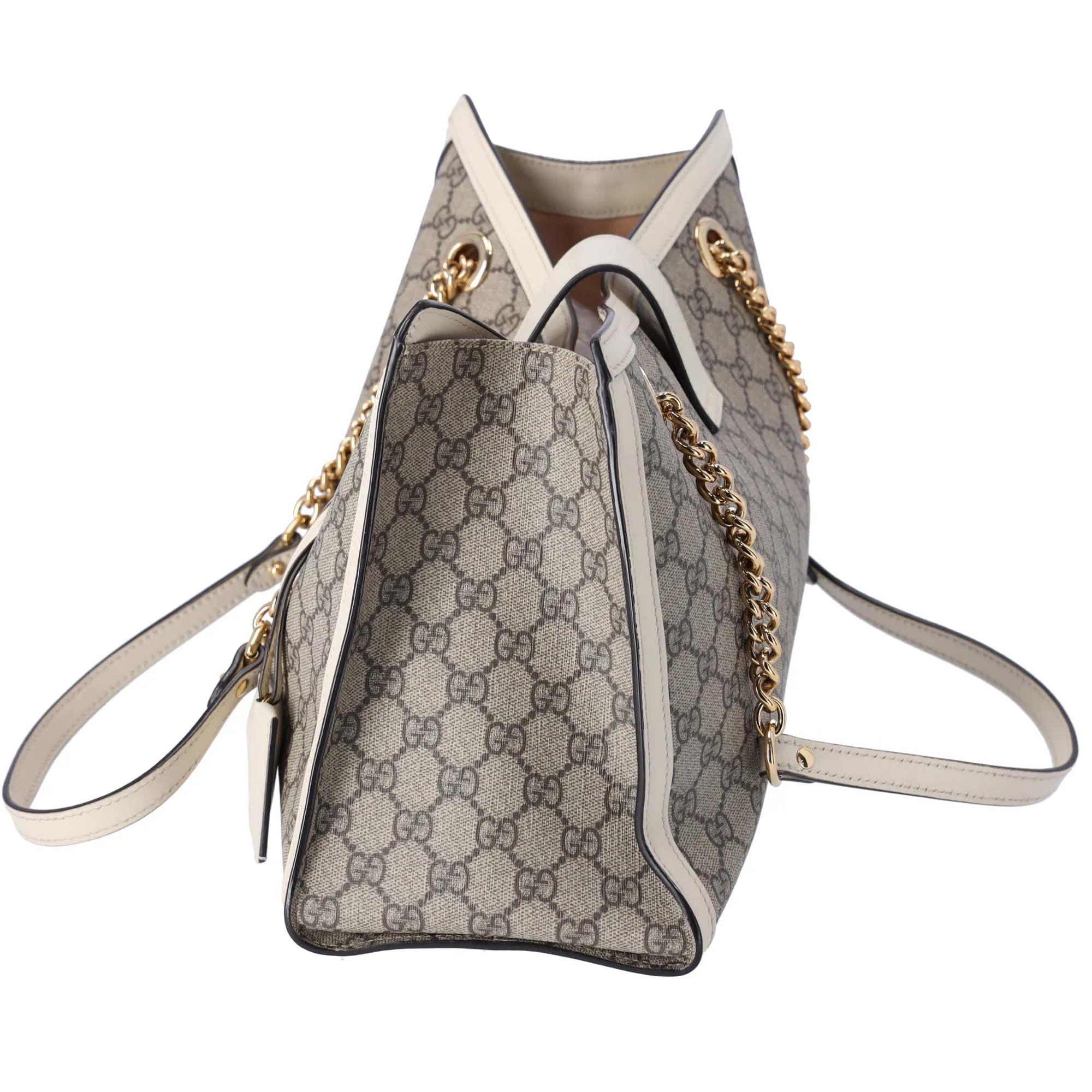 GUCCI Padlock GG Medium Shoulder Tote Bag 479197 Dark Brown Cream sold by Gaby's Bags product image thumbnail 3