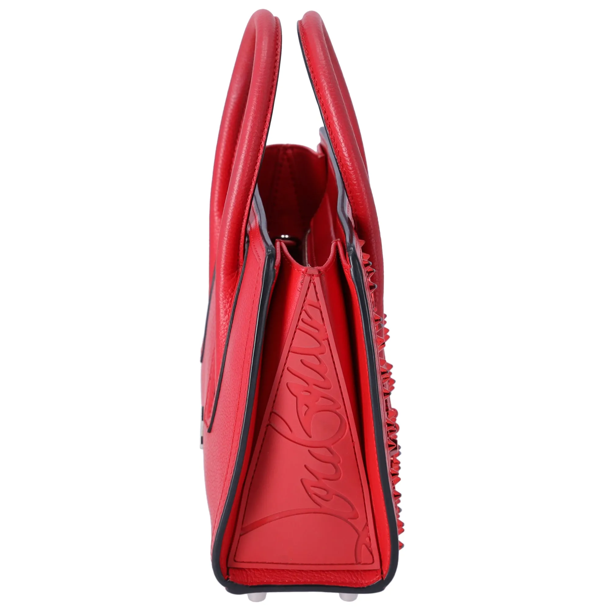 Christian Louboutin Paloma Small Tote Shoulder Handbag Studded Red sold by Gaby's Bags product image thumbnail 5