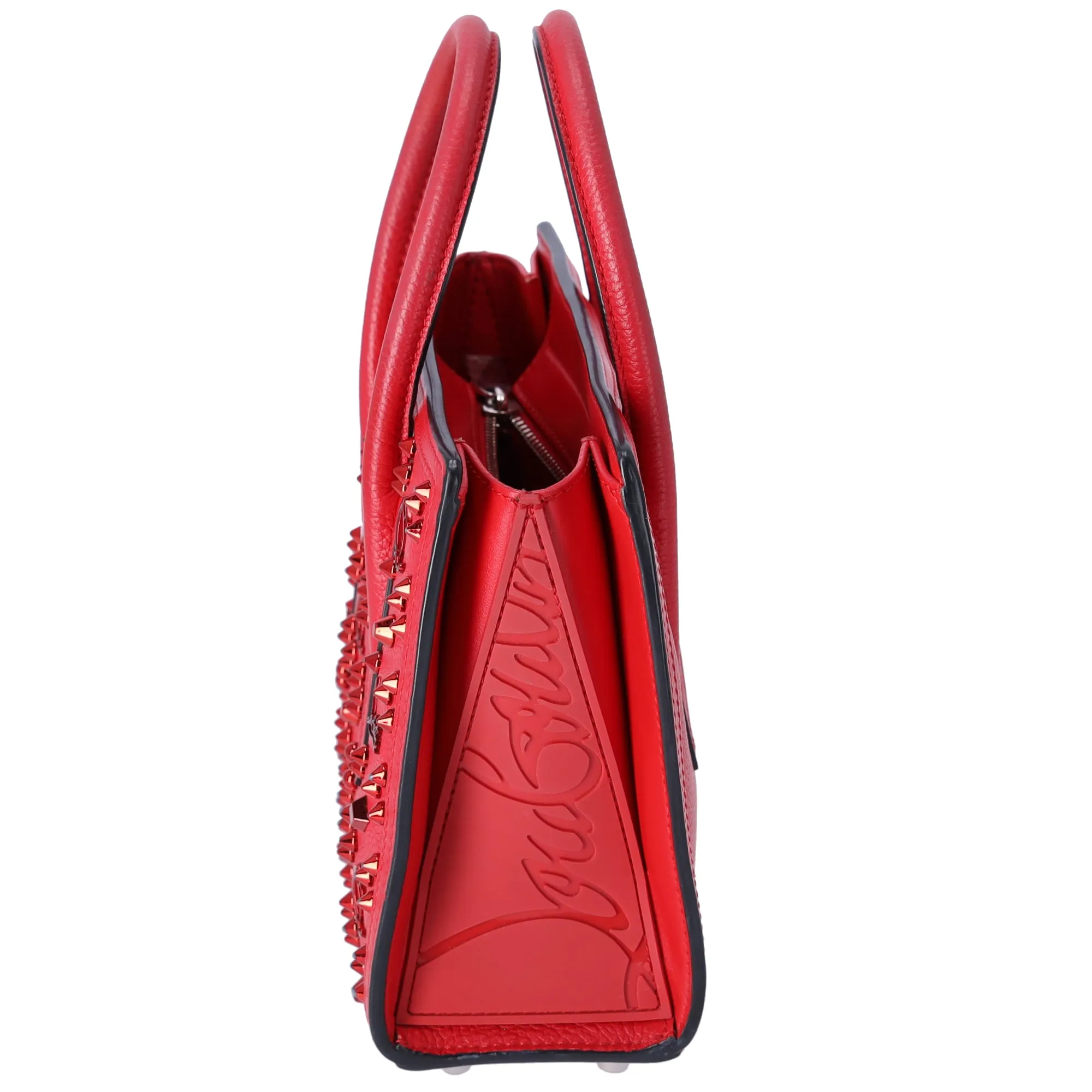 Christian Louboutin Paloma Small Tote Shoulder Handbag Studded Red sold by Gaby's Bags product image thumbnail 3