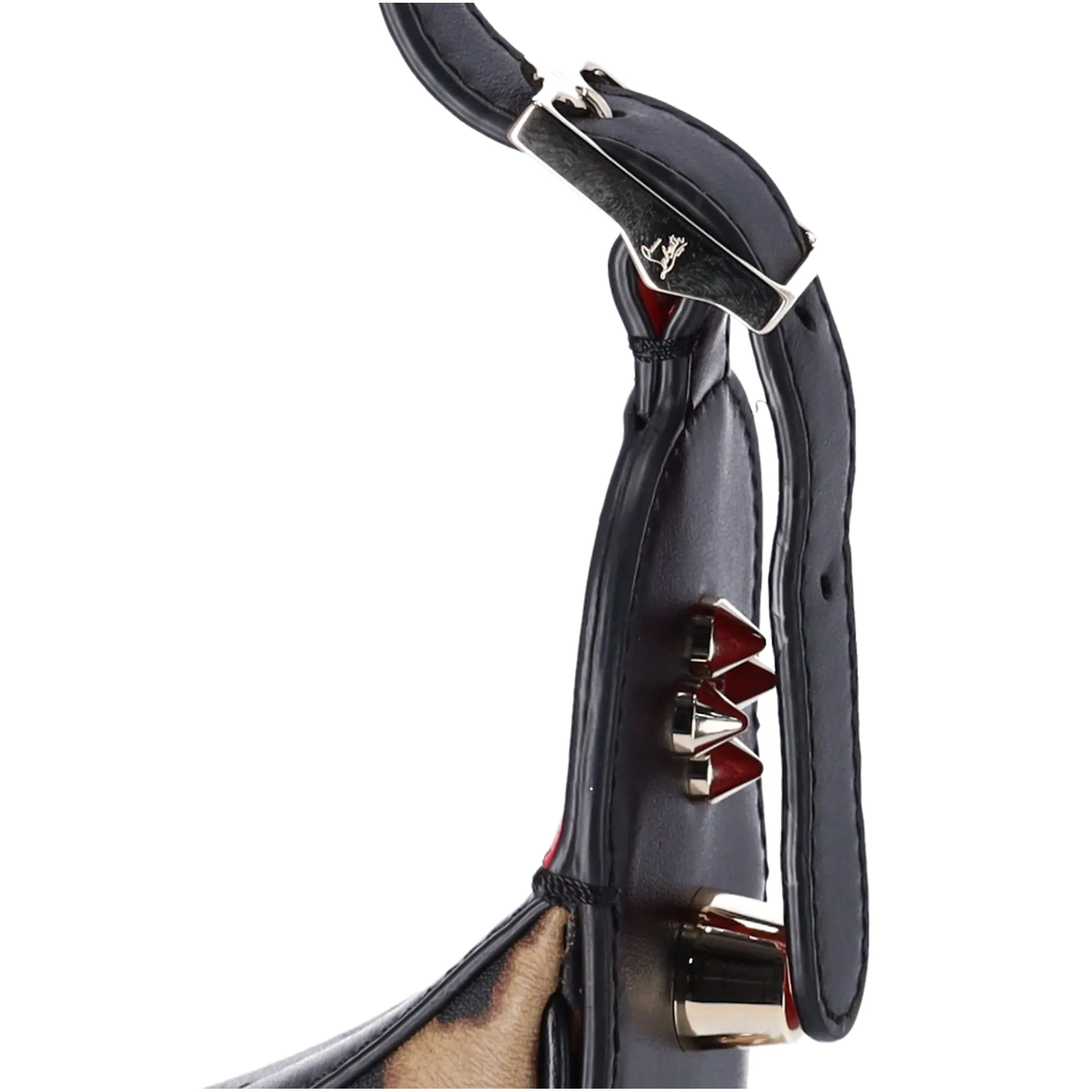 Christian Louboutin Carasky Mini Shoulder Bag Leopard Brown Black Leather sold by Gaby's Bags product image thumbnail 4