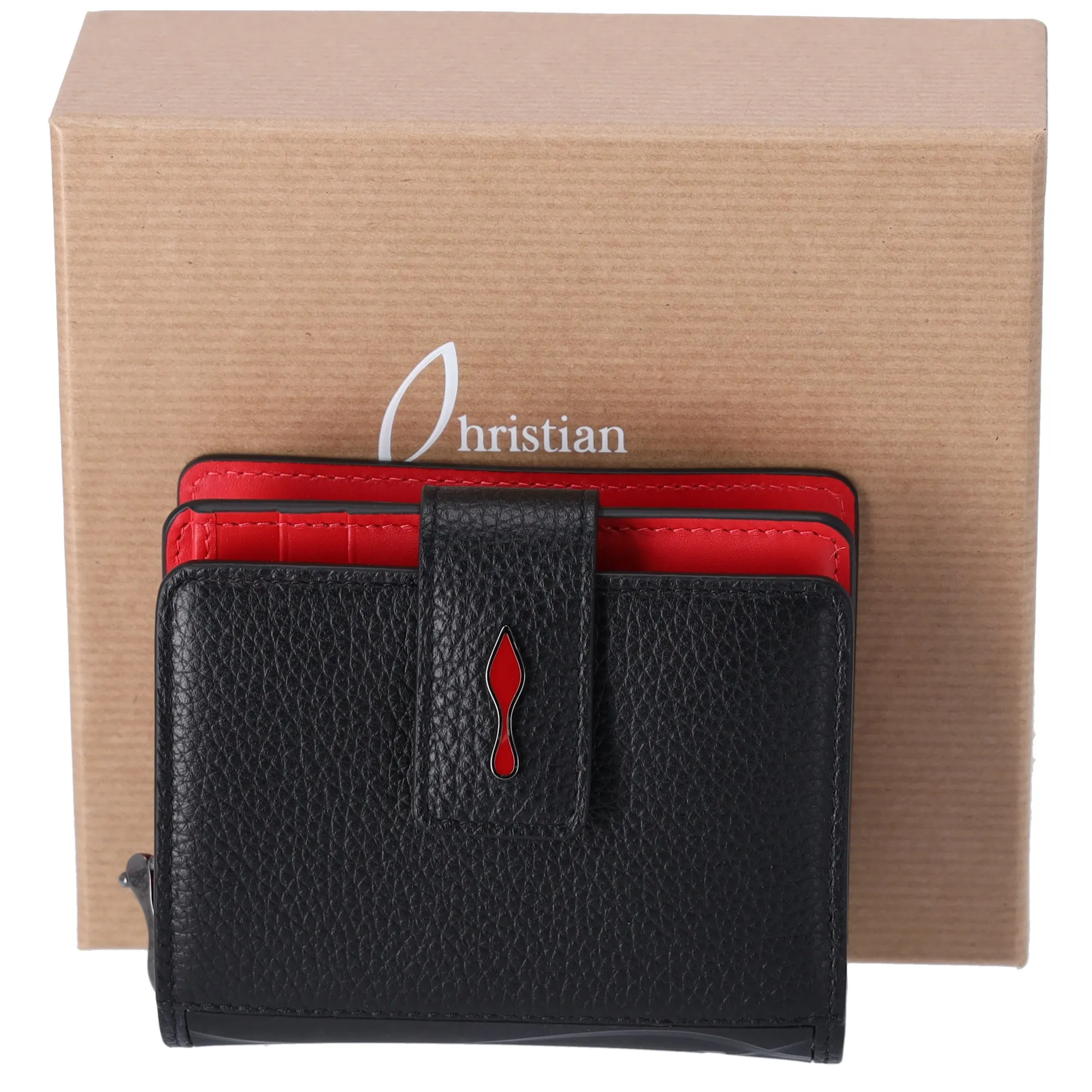 Christian Louboutin Paloma Small Bifold Wallet Red Leather sold by Gaby's Bags
