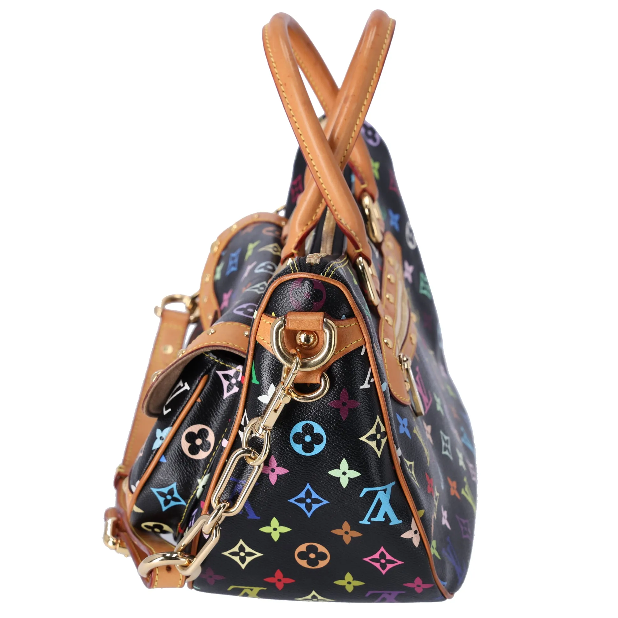 Louis Vuitton x Murakami Rita Monogram Multicolor Shoulder Bag M40126 Black sold by Gaby's Bags product image thumbnail 3