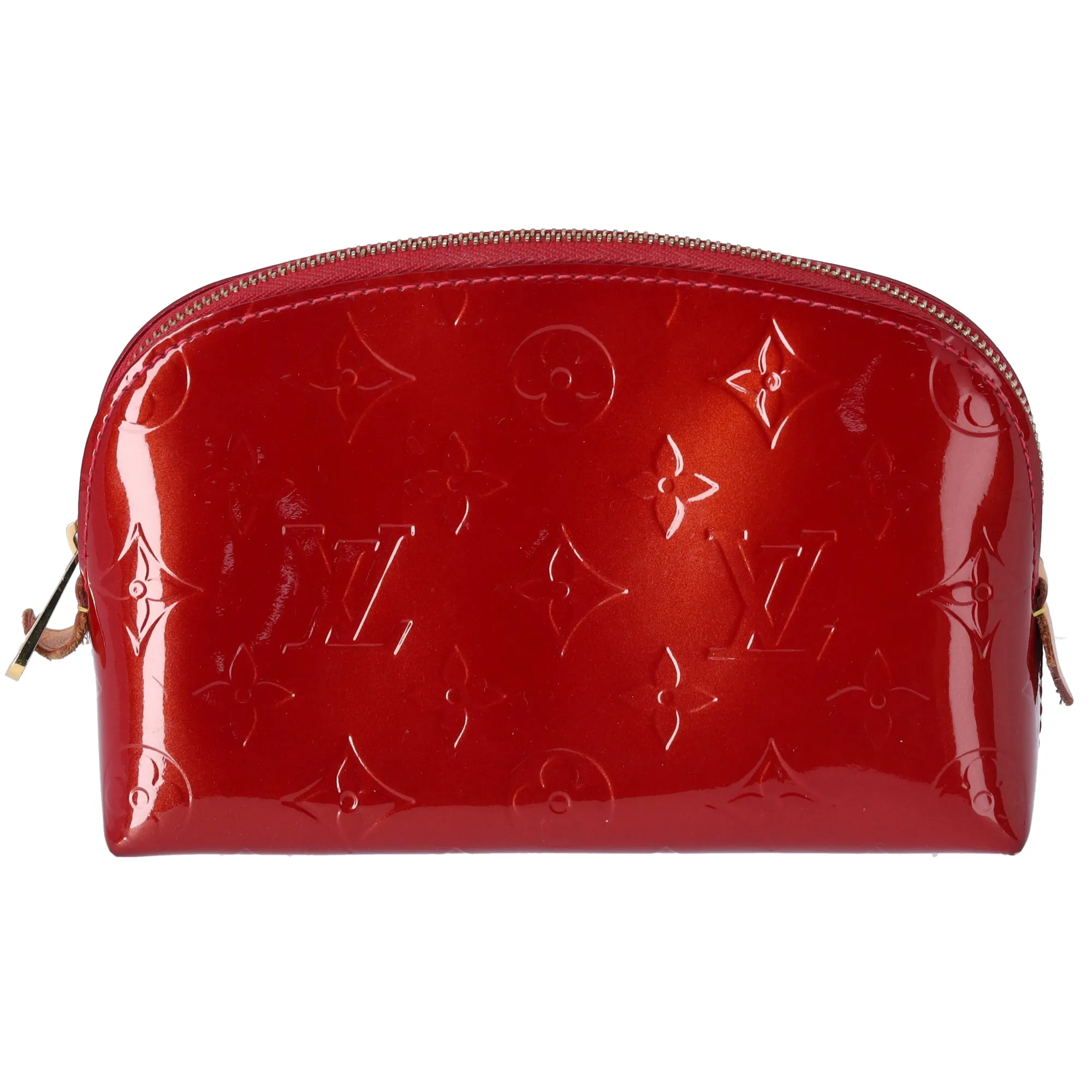 Louis Vuitton Pochette Cosmetic Bag Monogram Vernis Pouch M91496 Pomme d'Amour sold by Gaby's Bags