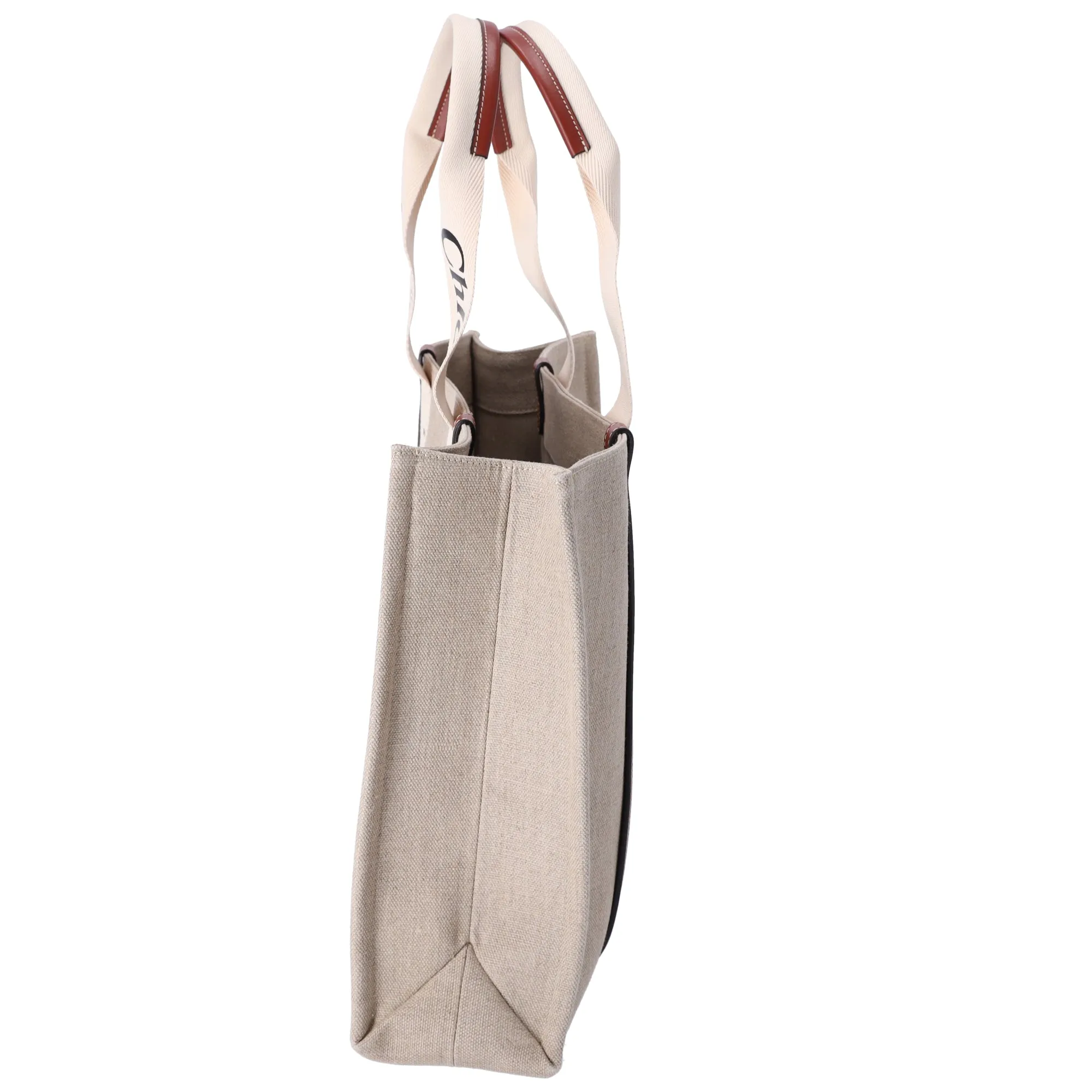 Chloe Woody Large Tote Bag Tote Bag CHC22AS382I2690U Beige Cream Brown sold by Gaby's Bags product image thumbnail 4