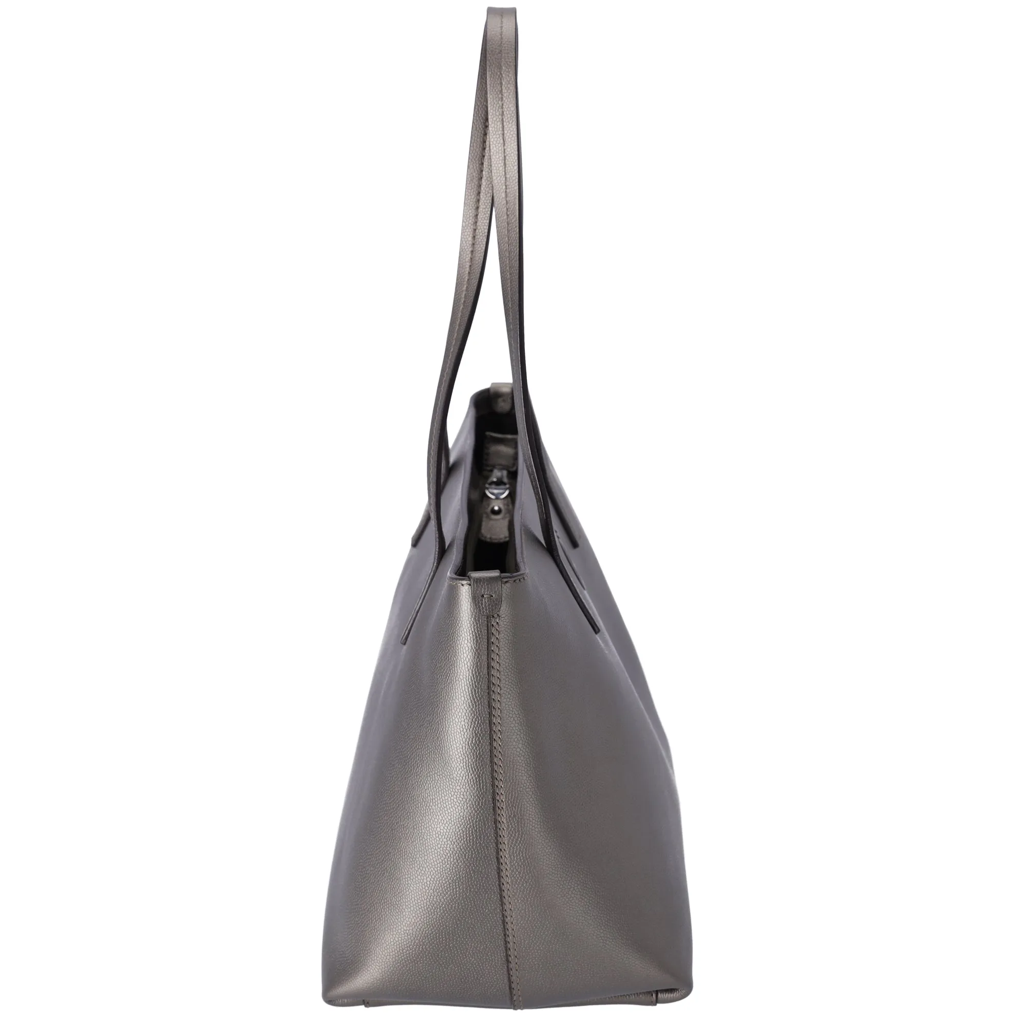 Salvatore Ferragamo Gancini Shoulder Bag Silver Leather sold by Gaby's Bags product image thumbnail 4