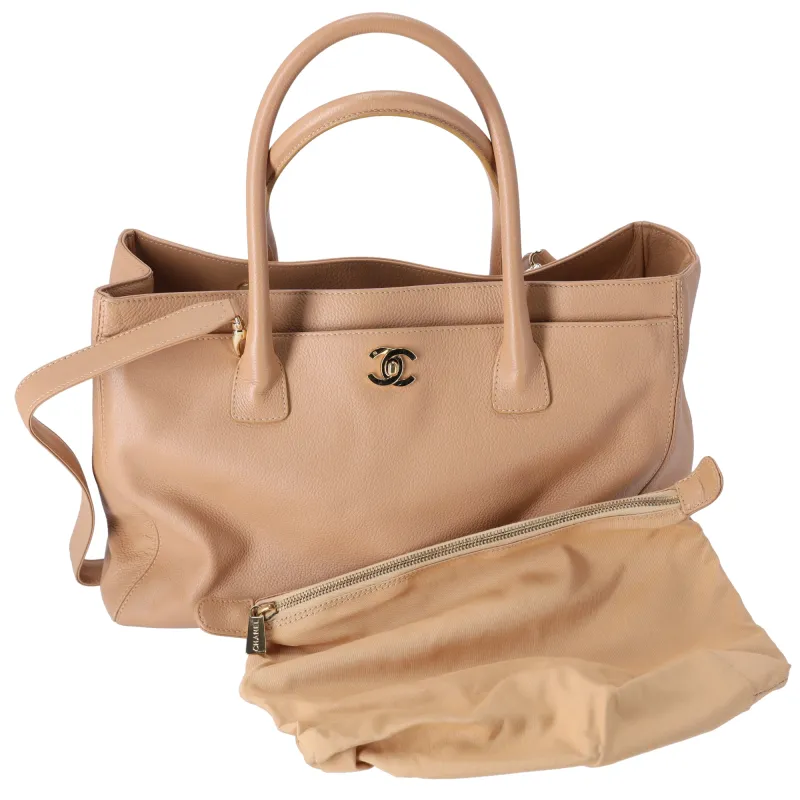 CHANEL Executive Tote Shoulder Bag A15206 Tan Grained Calf Leather sold by Gaby's Bags