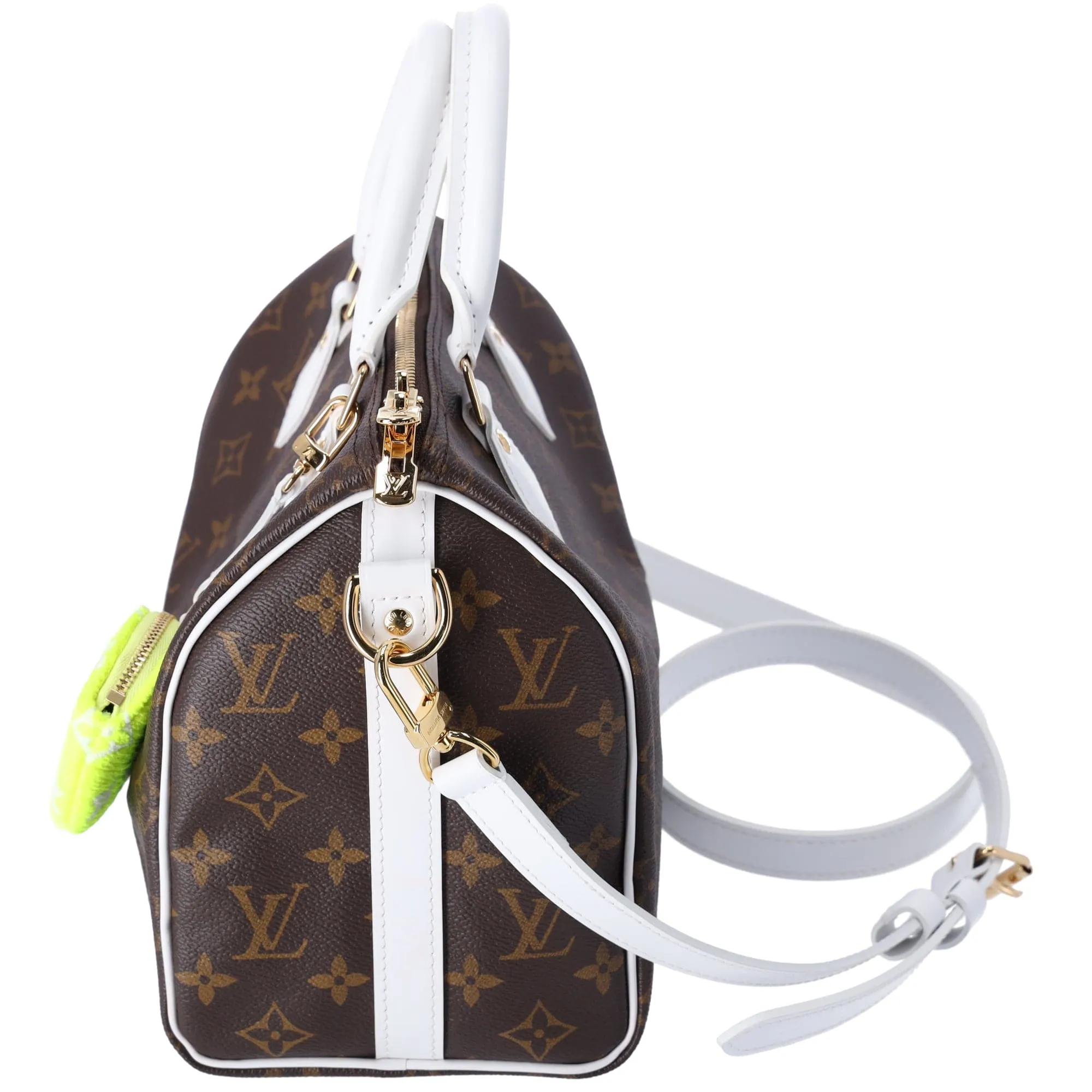 Louis Vuitton Monogram Match Speedy 25 Bandouliere Satchel Tennis Pouch sold by Gaby's Bags product image thumbnail 3