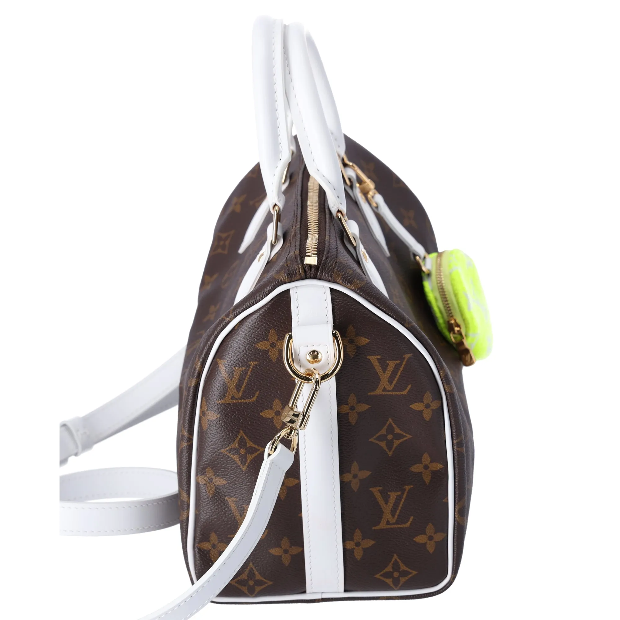 Louis Vuitton Monogram Match Speedy 25 Bandouliere Satchel Tennis Pouch sold by Gaby's Bags product image thumbnail 5