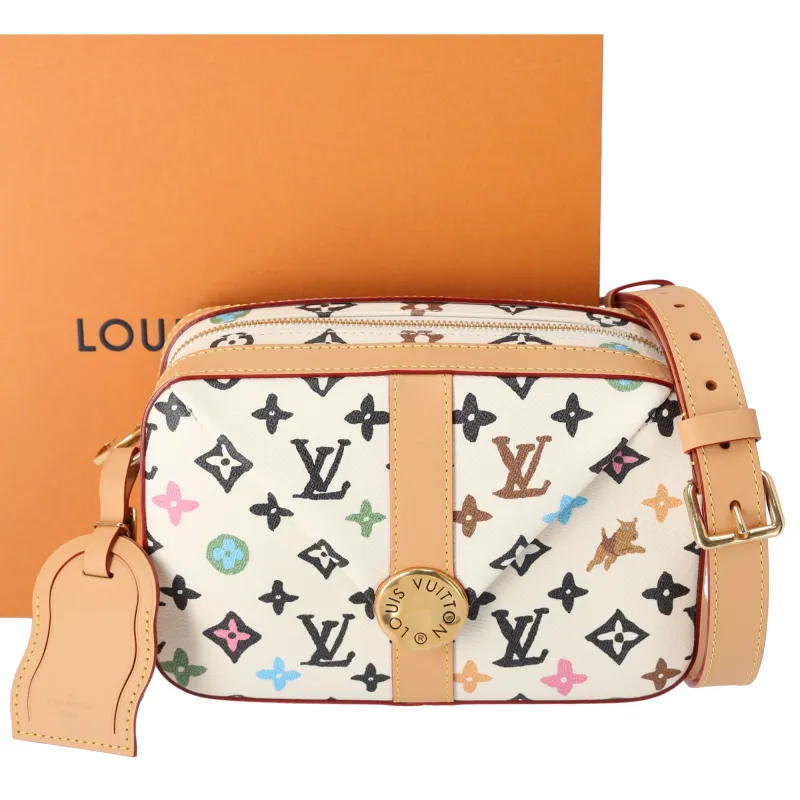 Louis Vuitton by Tyler Craggy Envelope Messenger Cream Monogram Limited Edition sold by Gaby's Bags