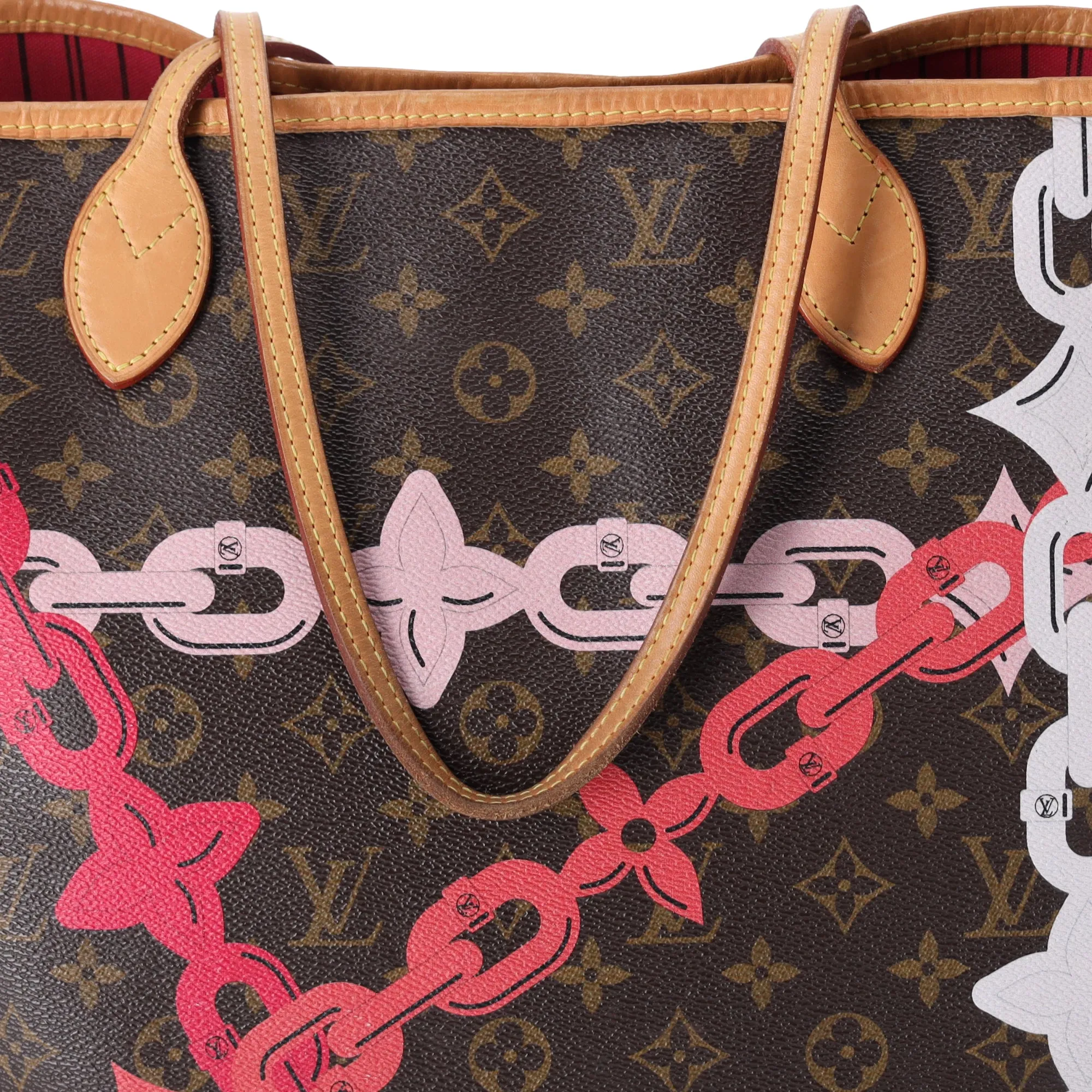 Louis Vuitton Neverfull MM Monogram Bay Rose Ballerine Poppy Pink + Pouch sold by Gaby's Bags product image thumbnail 5