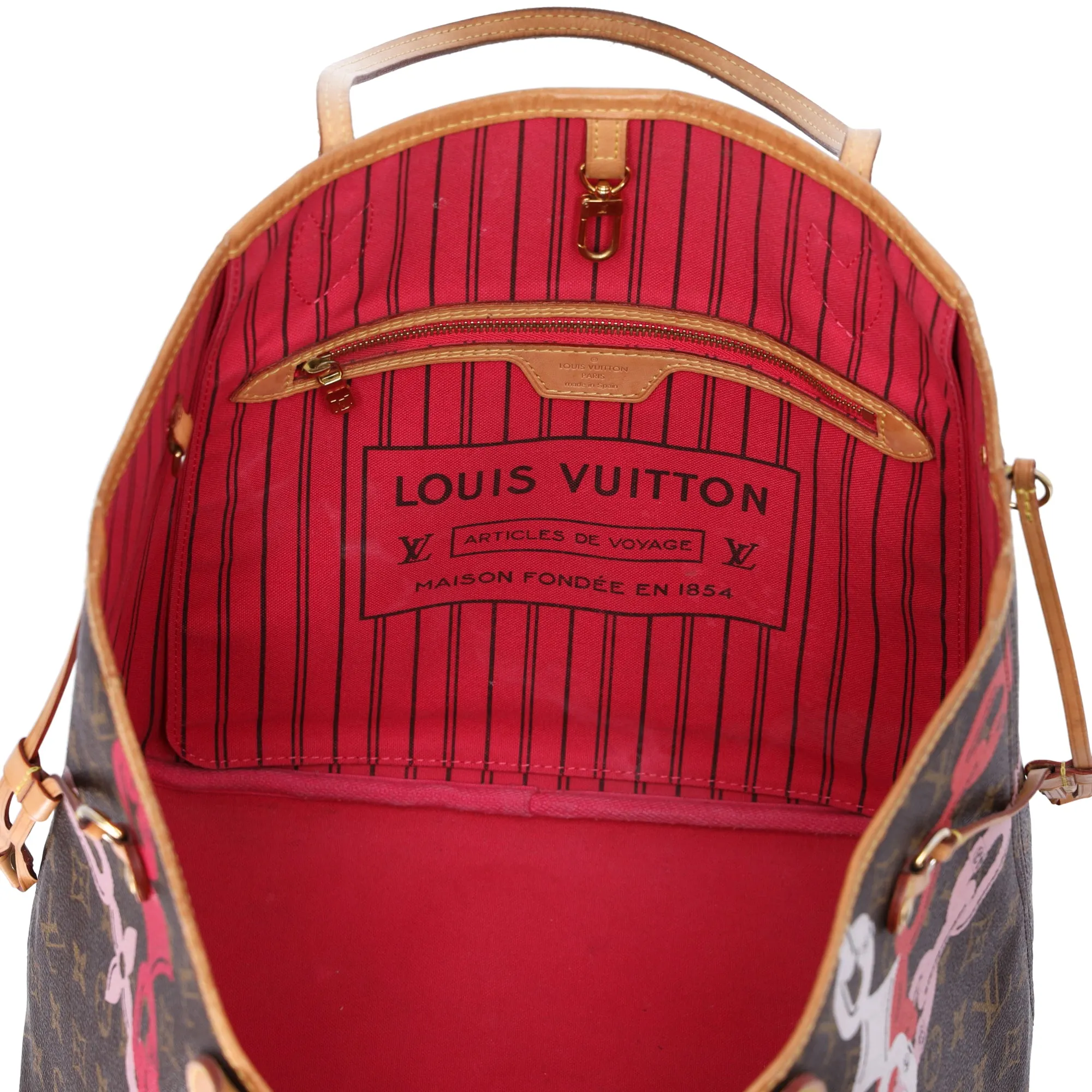 Louis Vuitton Neverfull MM Monogram Bay Rose Ballerine Poppy Pink + Pouch sold by Gaby's Bags product image thumbnail 2