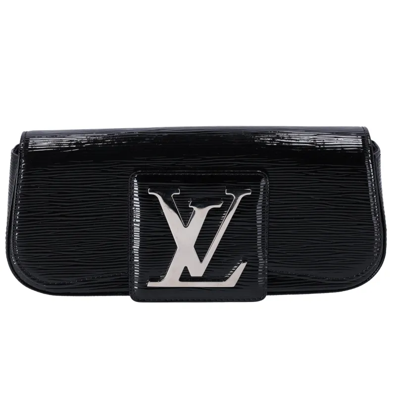 Louis Vuitton Sobe Clutch Black Electric Epi Leather Glossy sold by Gaby's Bags