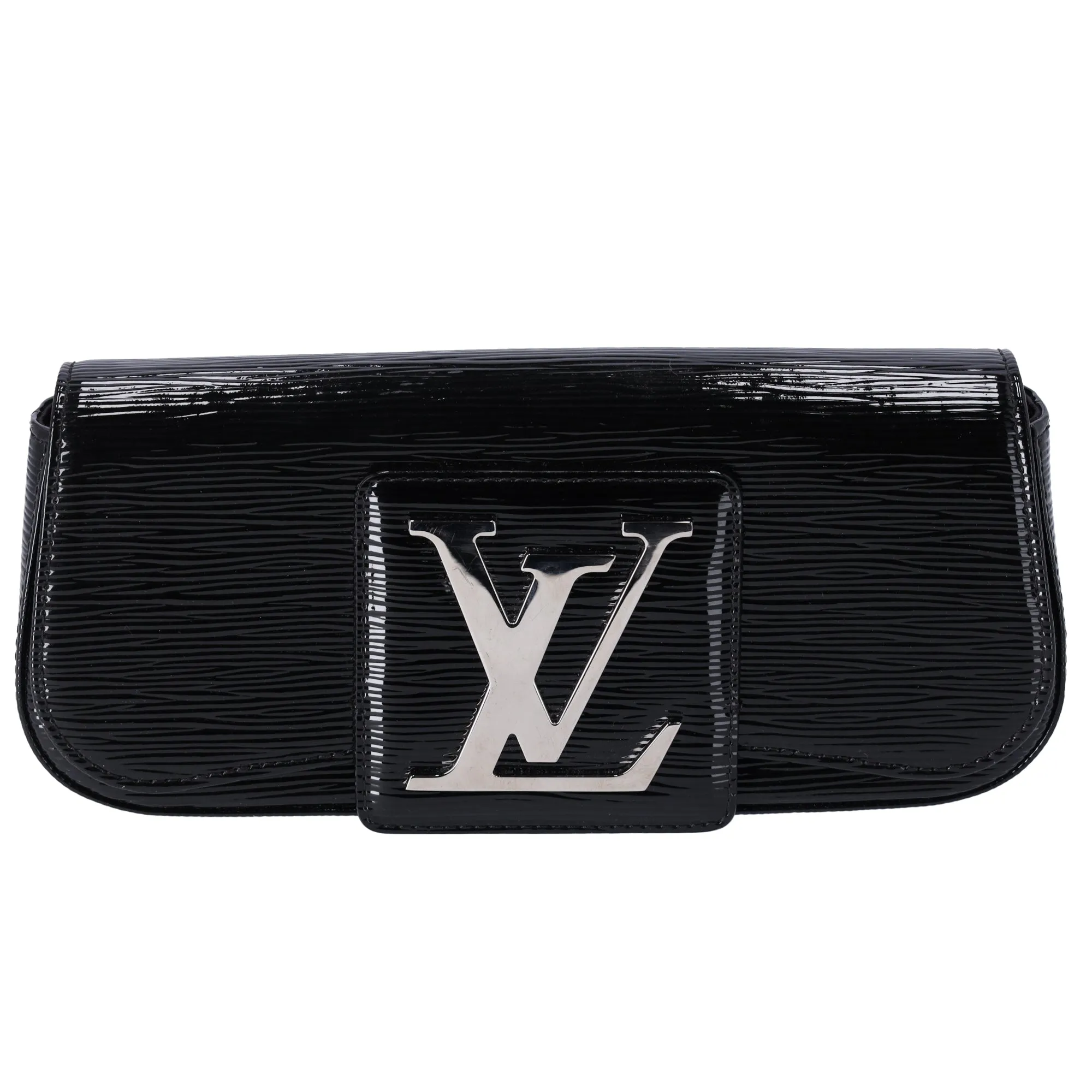 Louis Vuitton Sobe Clutch Black Electric Epi Leather Glossy sold by Gaby's Bags