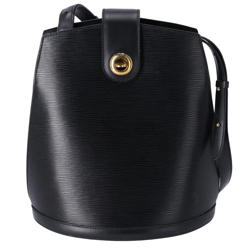 Louis Vuitton Cluny Epi Bucket Shoulder Bag M52252 Noir Leather sold by Gaby's Bags