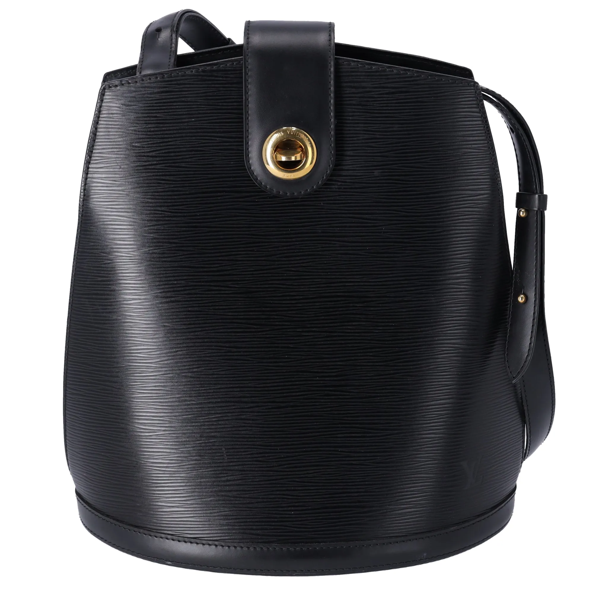 Louis Vuitton Cluny Epi Bucket Shoulder Bag M52252 Noir Leather sold by Gaby's Bags