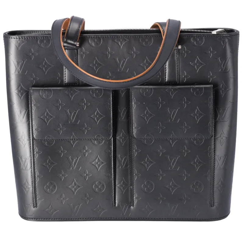 Louis Vuitton Mat Wilwood Handbag Monogram Vernis Black sold by Gaby's Bags