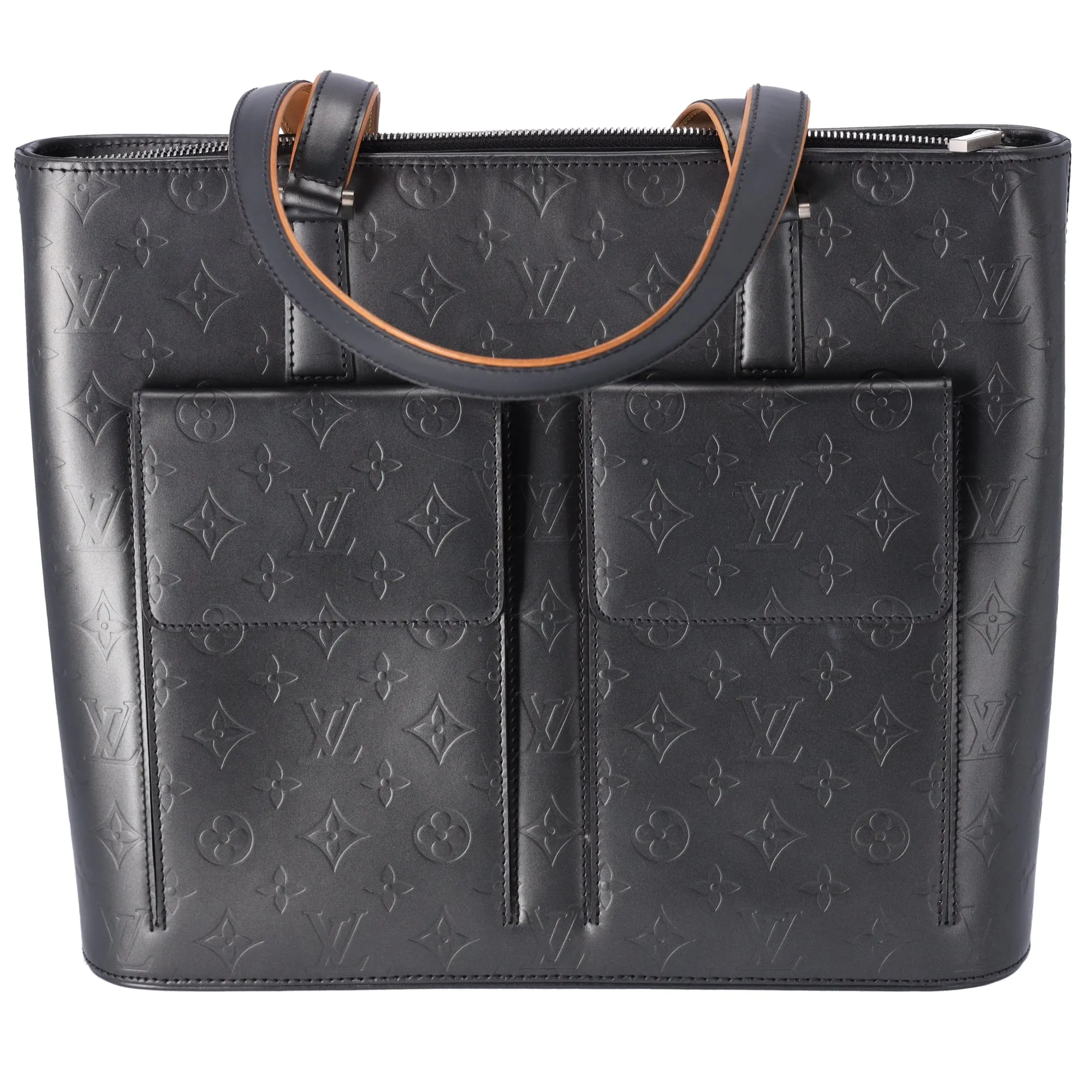 Louis Vuitton Mat Wilwood Handbag Monogram Vernis Black sold by Gaby's Bags