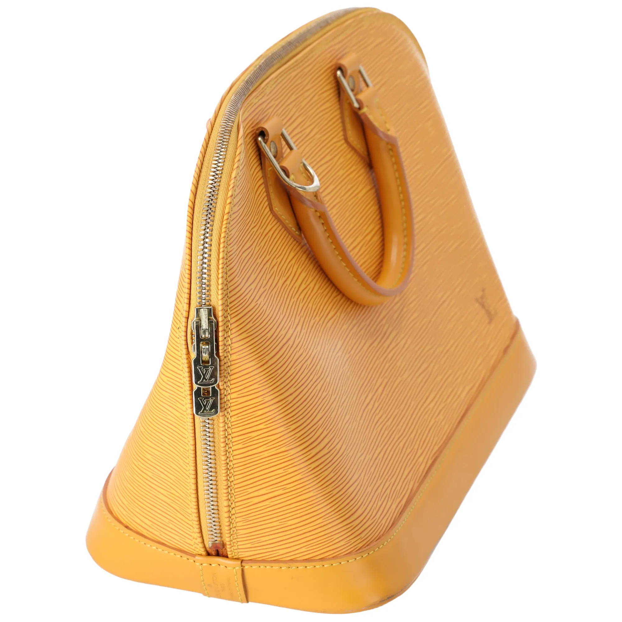 Louis Vuitton Alma Epi Handbag M52149 Yellow Jaune Leather LV logo sold by Gaby's Bags product image thumbnail 5