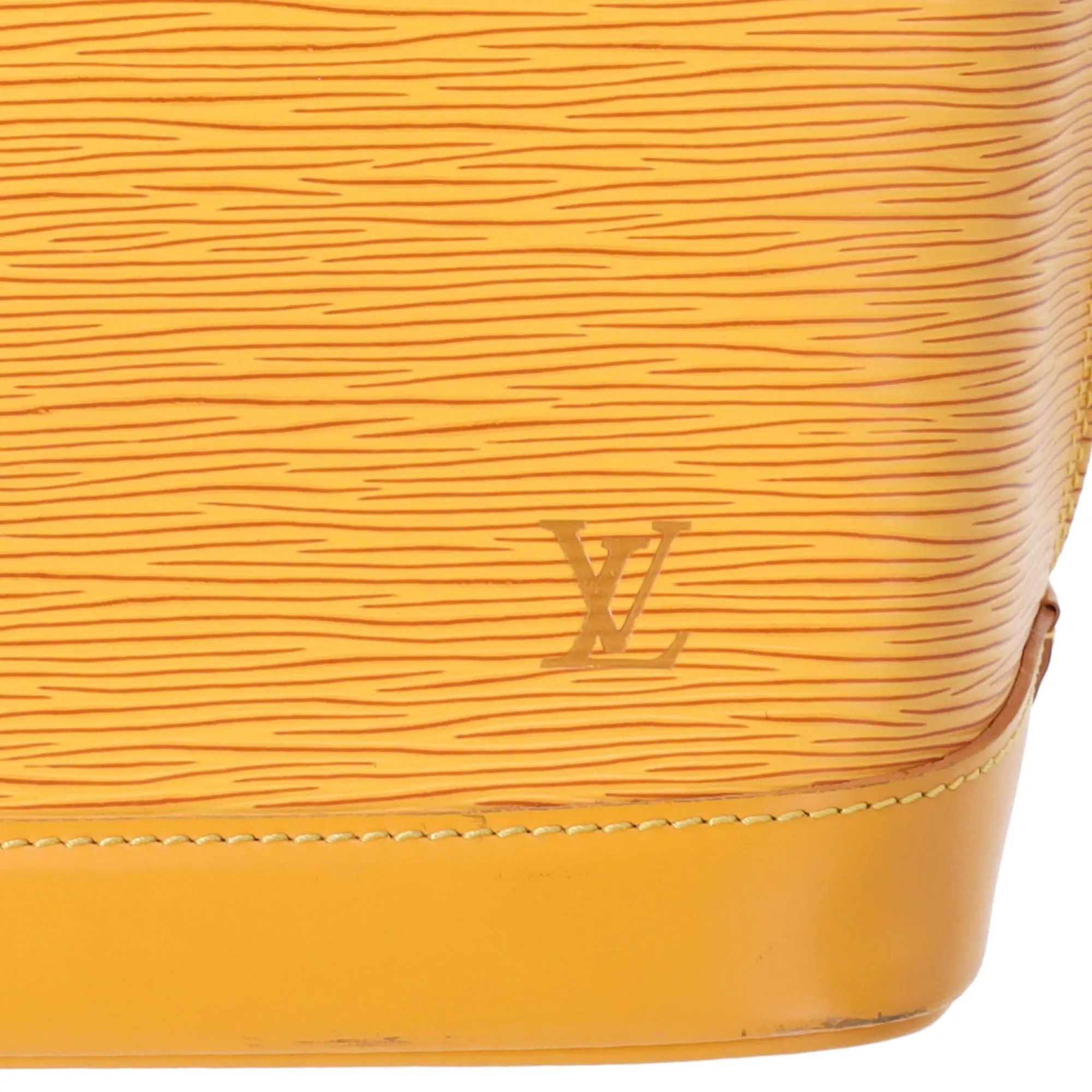 Louis Vuitton Alma Epi Handbag M52149 Yellow Jaune Leather LV logo sold by Gaby's Bags product image thumbnail 2