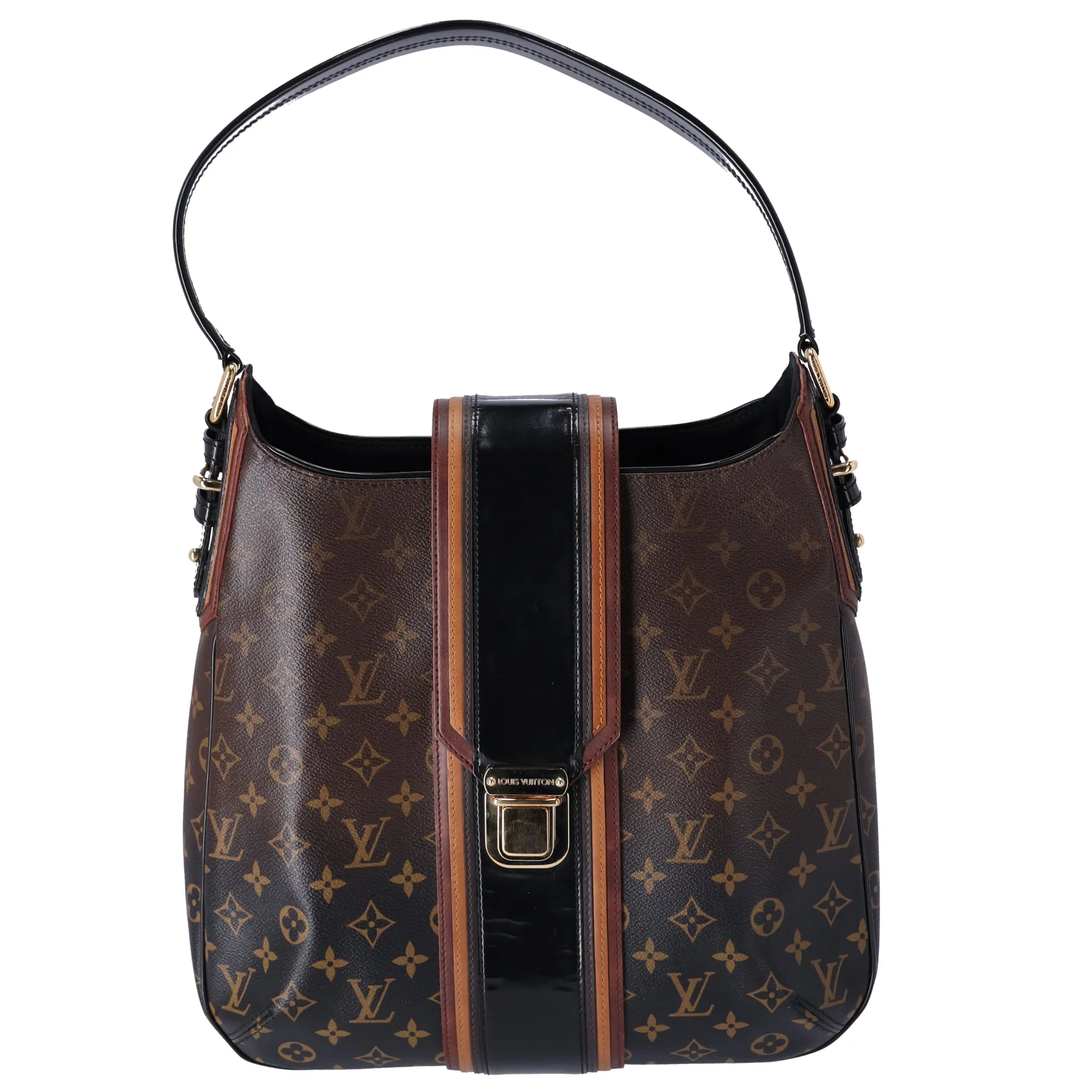 Louis Vuitton Mirage Musette Hobo Tote Black Monogram sold by Gaby's Bags