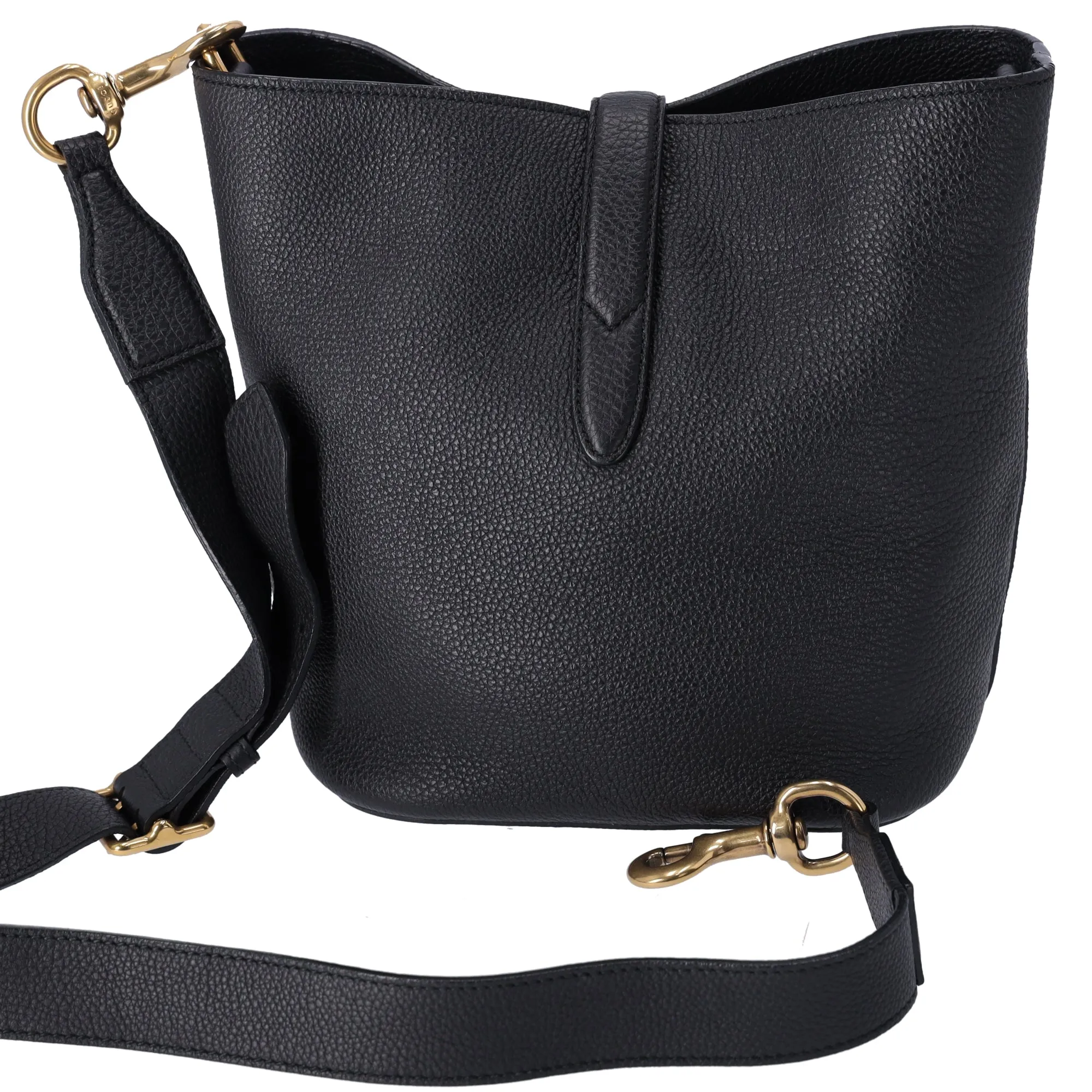 GUCCI Jackie Shoulder Bucket Bag 380579 Black Pebbled Leather sold by Gaby's Bags product image thumbnail 4