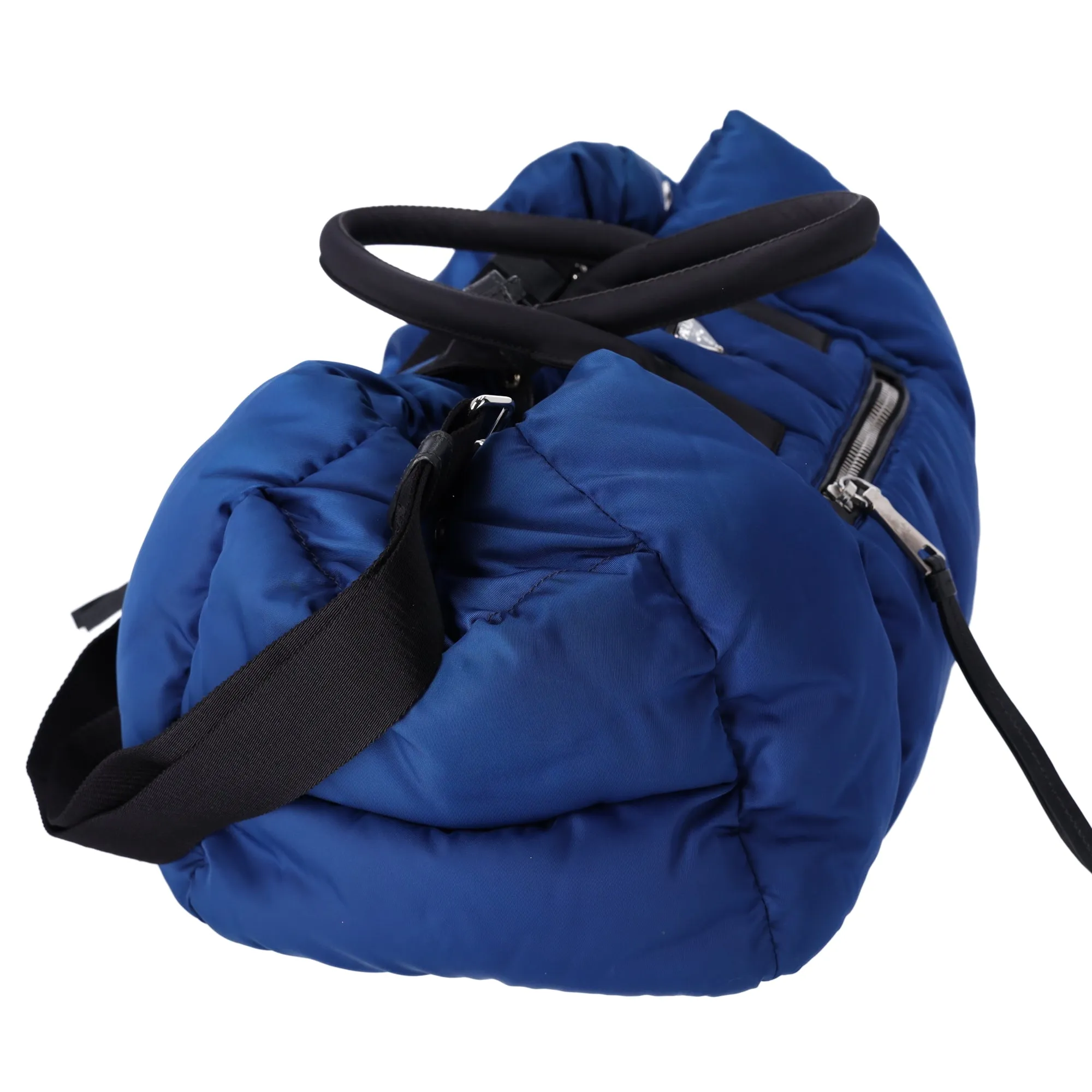 Prada Tessuto Nylon Bomber Tote Royal Blue Black Multi sold by Gaby's Bags product image thumbnail 4