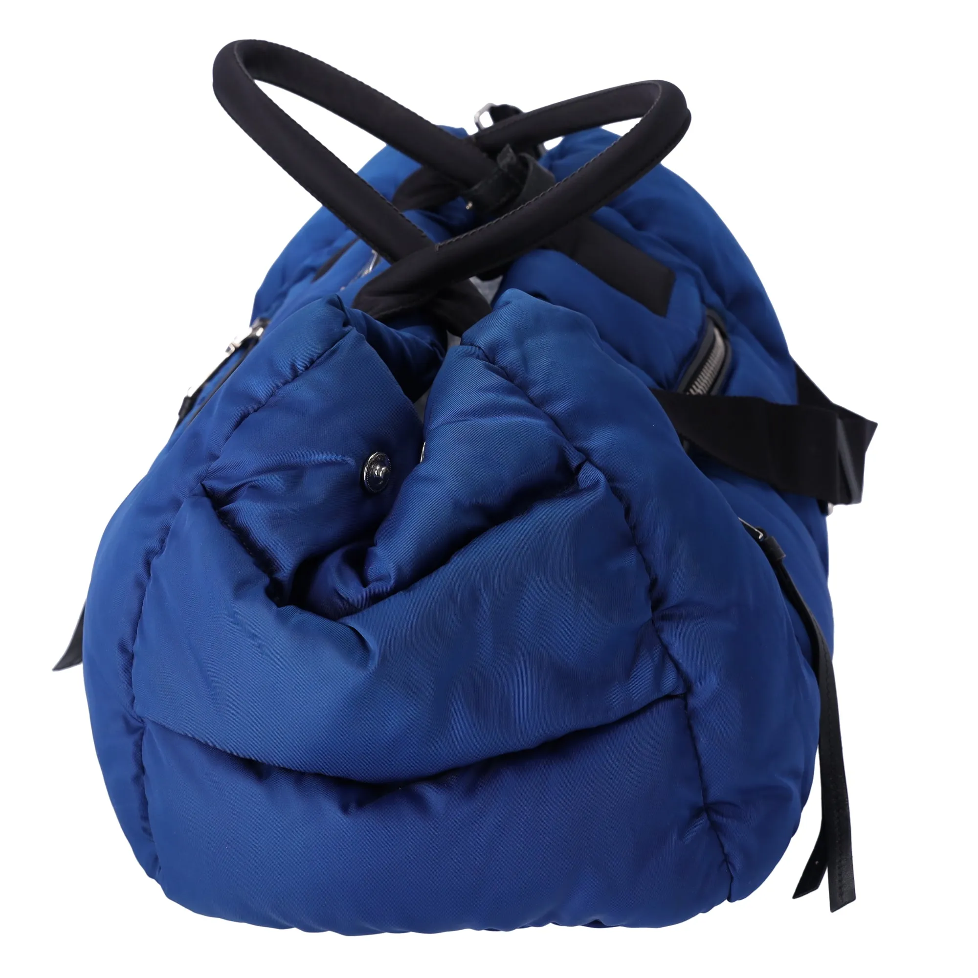 Prada Tessuto Nylon Bomber Tote Royal Blue Black Multi sold by Gaby's Bags product image thumbnail 2