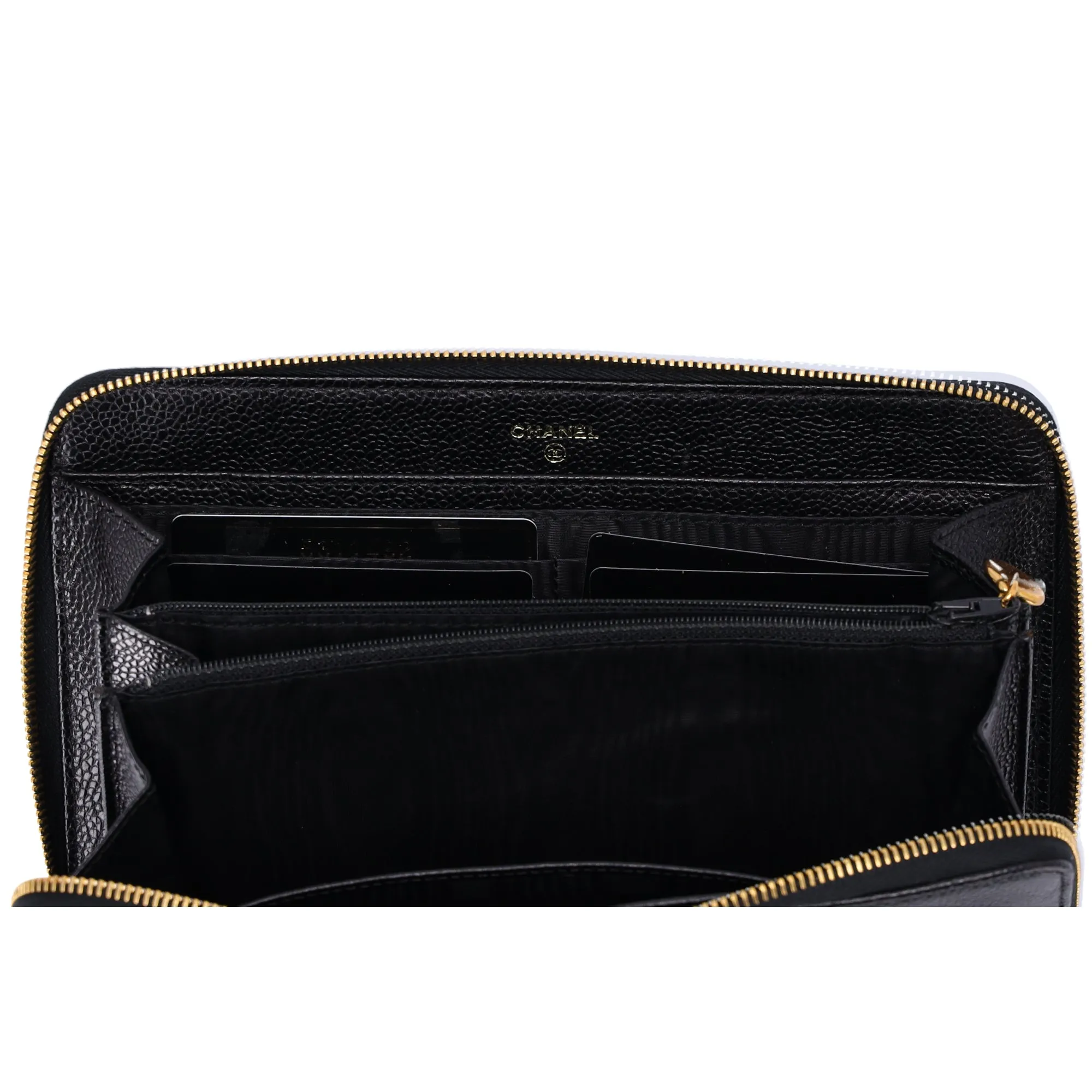 CHANEL CC Logo Pouch Black Caviar Leather sold by Gaby's Bags product image thumbnail 5