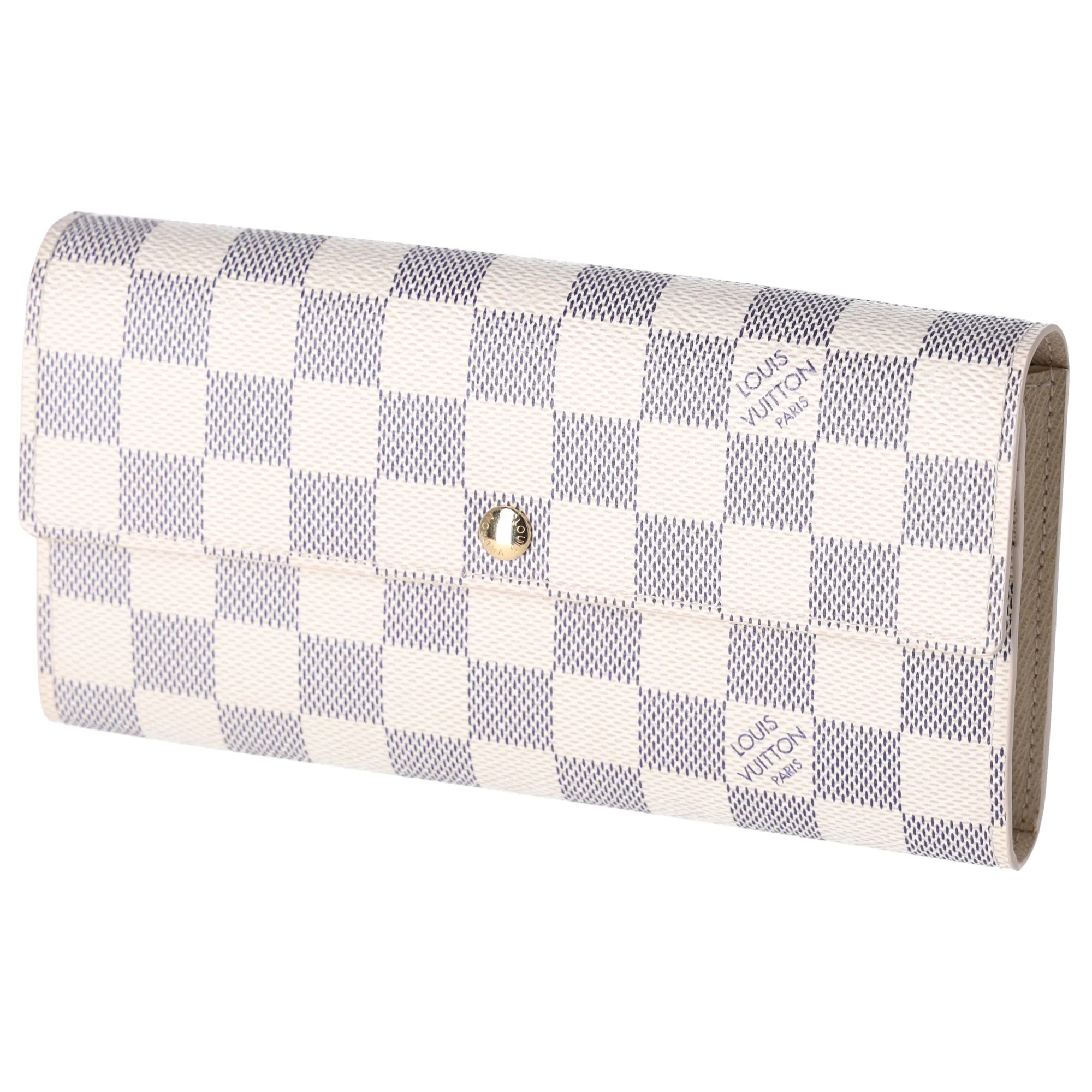 Louis Vuitton Sarah Envelope Wallet Damier Azur Beige sold by Gaby's Bags product image thumbnail 2