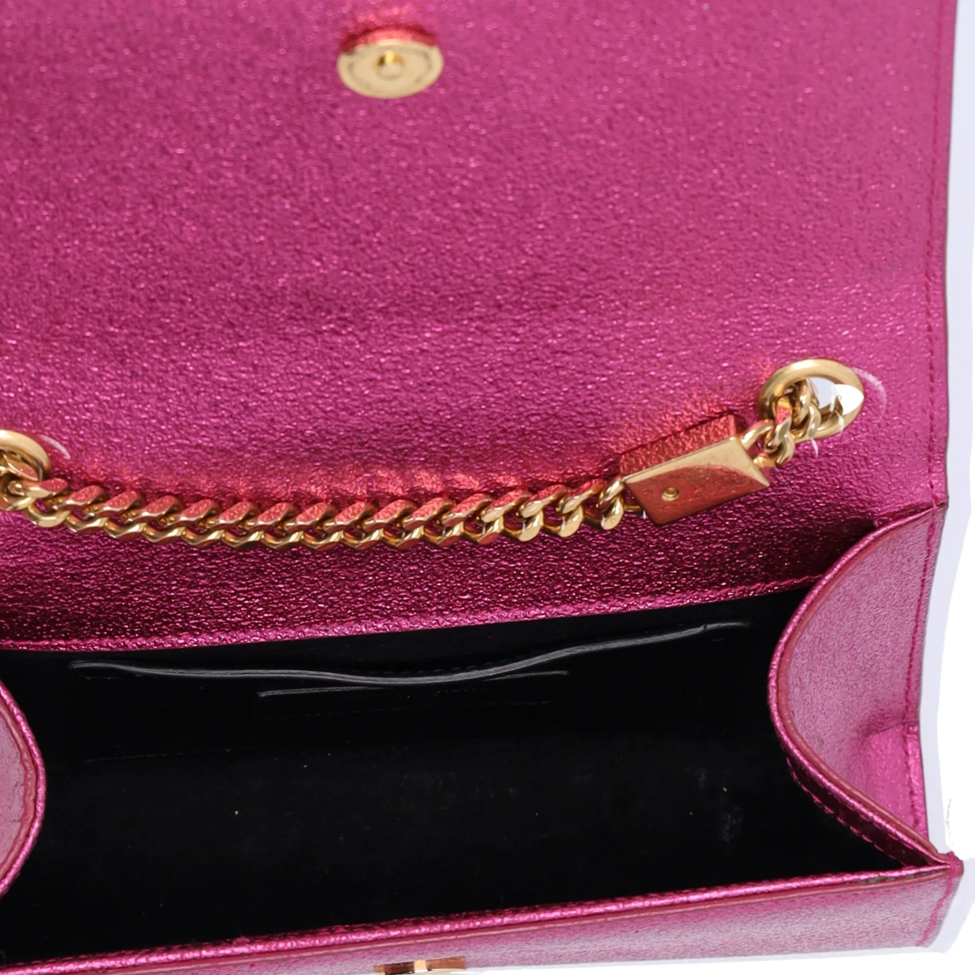 Saint Laurent Kate Shoulder Bag 354121 Metallic Pink Leather Hardware sold by Gaby's Bags product image thumbnail 5