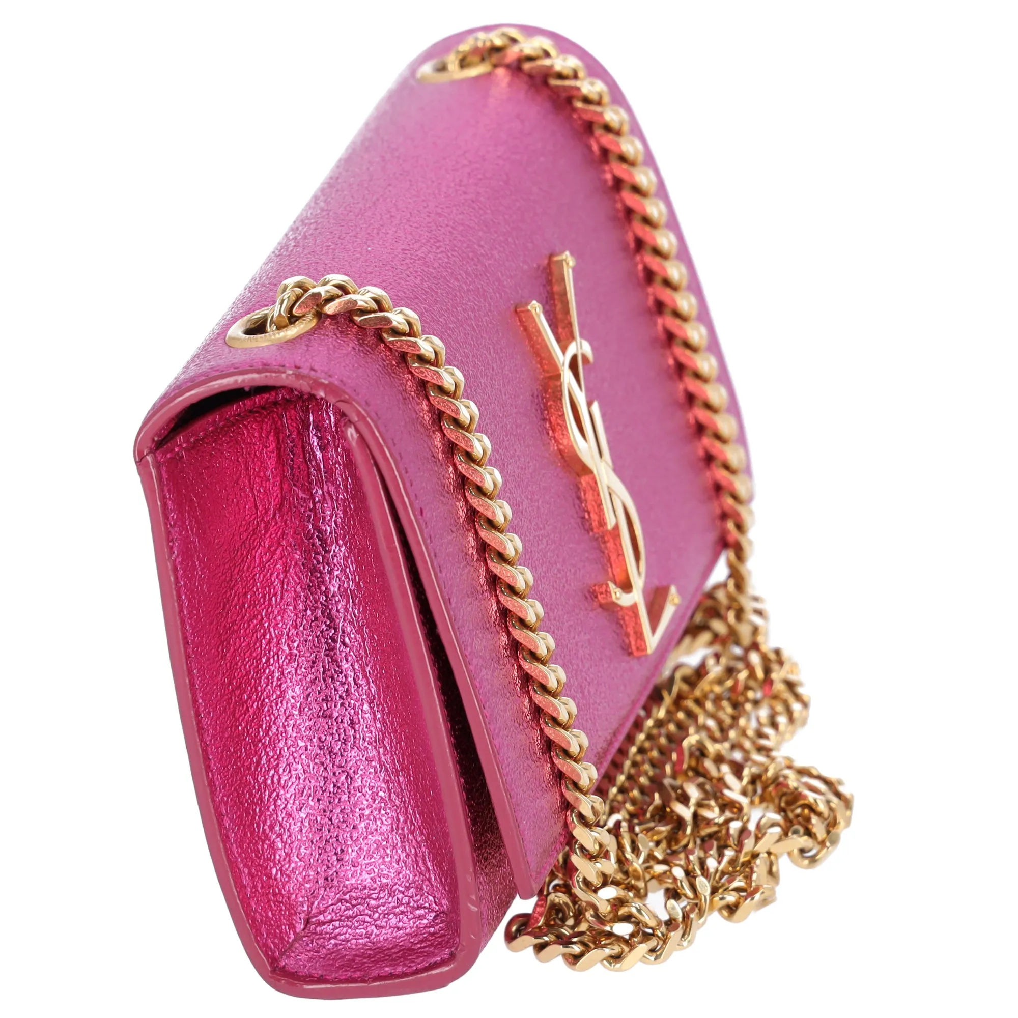 Saint Laurent Kate Shoulder Bag 354121 Metallic Pink Leather Hardware sold by Gaby's Bags product image thumbnail 4