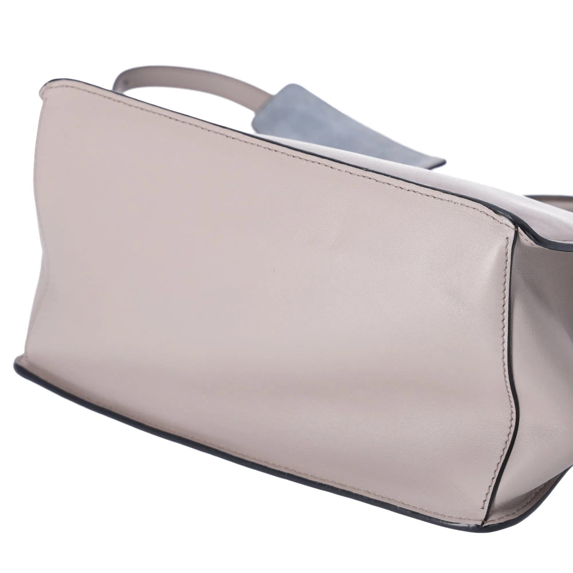 PRADA Etiquette Tote Shoulder Bag 1BA178 Gray Beige Leather sold by Gaby's Bags product image thumbnail 5