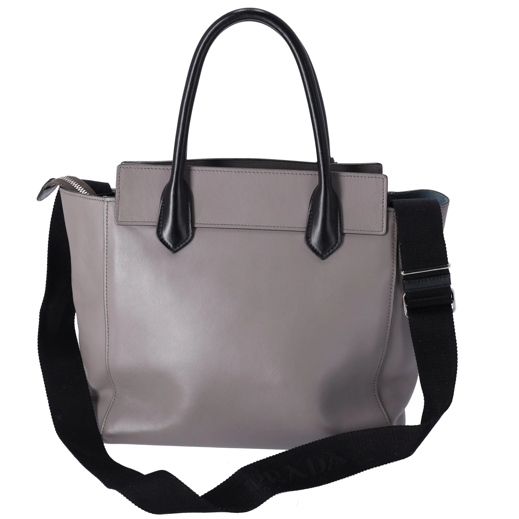 Prada City Etiquette Tote Grey Calf Leather sold by Gaby's Bags product image thumbnail 3