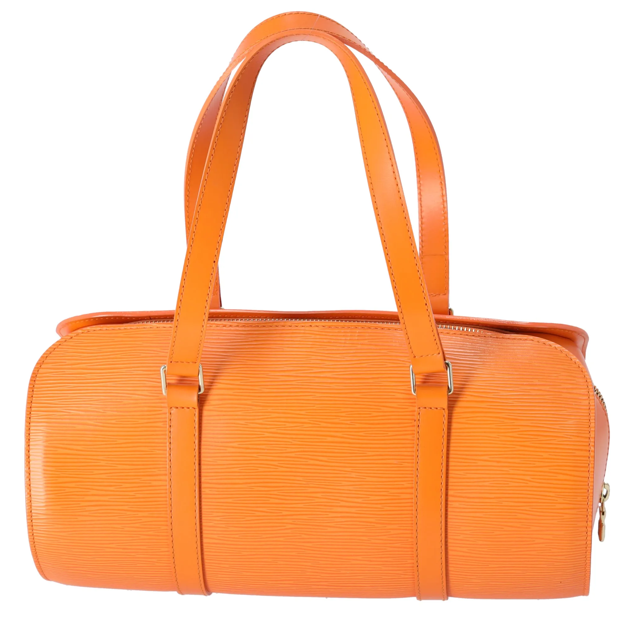 Louis Vuitton Soufflot Epi Handbag M5222H Mandarin Leather LV Logo + Pouch sold by Gaby's Bags product image thumbnail 4