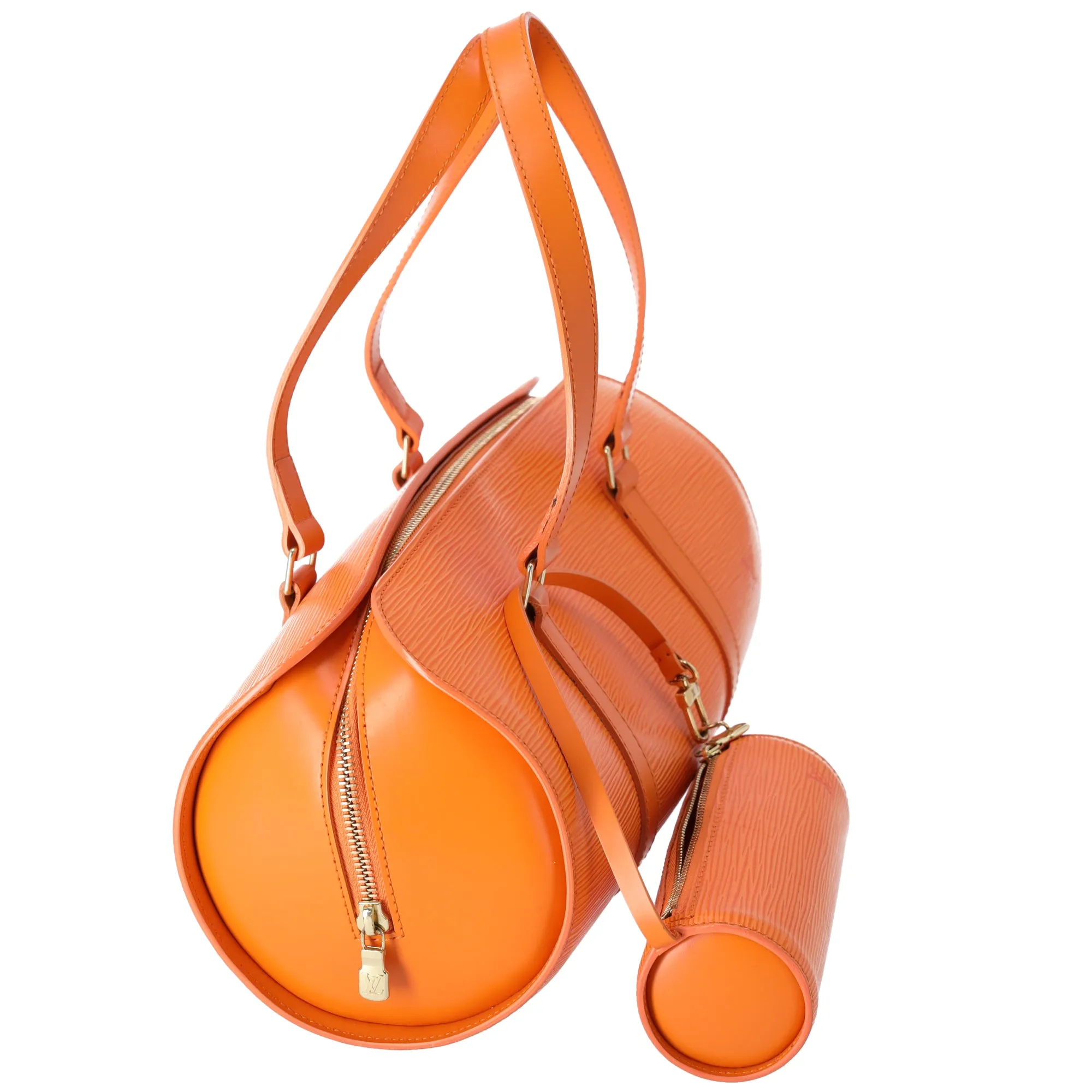 Louis Vuitton Soufflot Epi Handbag M5222H Mandarin Leather LV Logo + Pouch sold by Gaby's Bags product image thumbnail 3