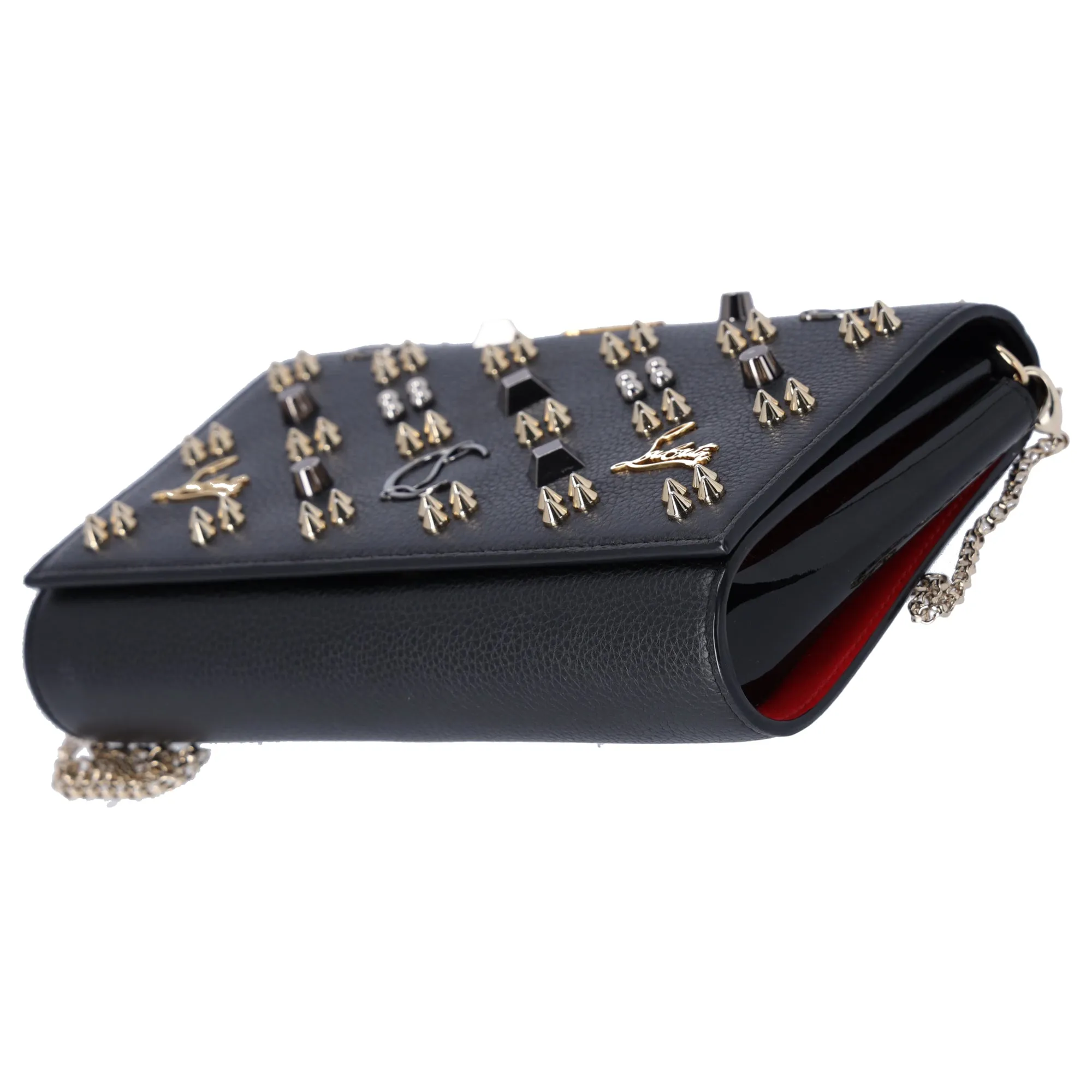 Christian Louboutin Spike Studs Paloma Clutch Crossbody Bag Black Multi sold by Gaby's Bags product image thumbnail 5