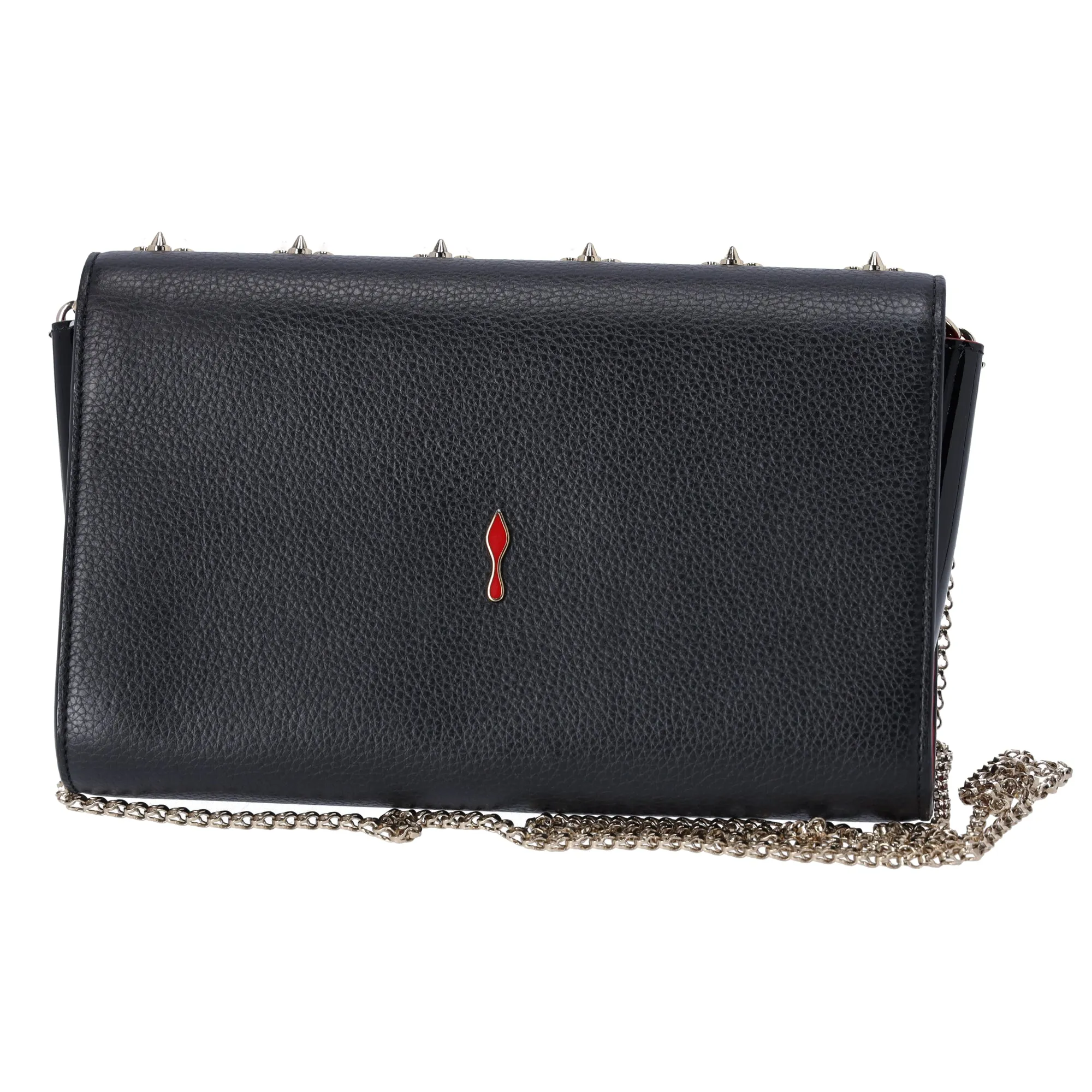 Christian Louboutin Spike Studs Paloma Clutch Crossbody Bag Black Multi sold by Gaby's Bags product image thumbnail 3