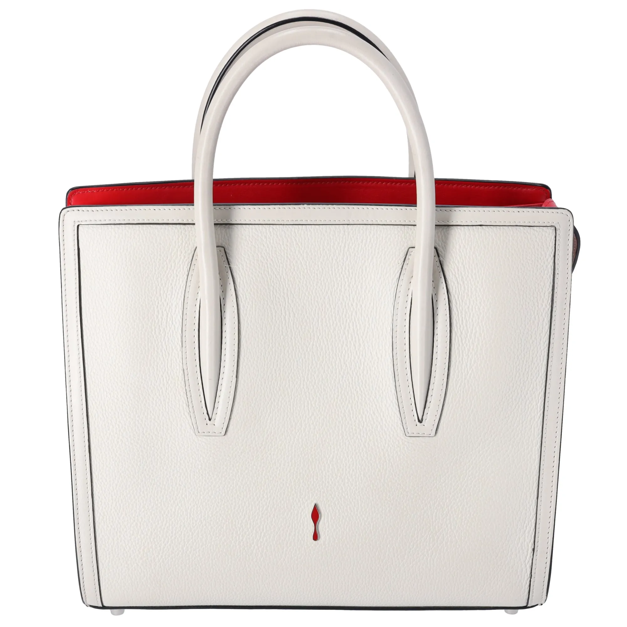 Christian Louboutin Paloma Medium Top Handle Bag White Studded sold by Gaby's Bags product image thumbnail 3