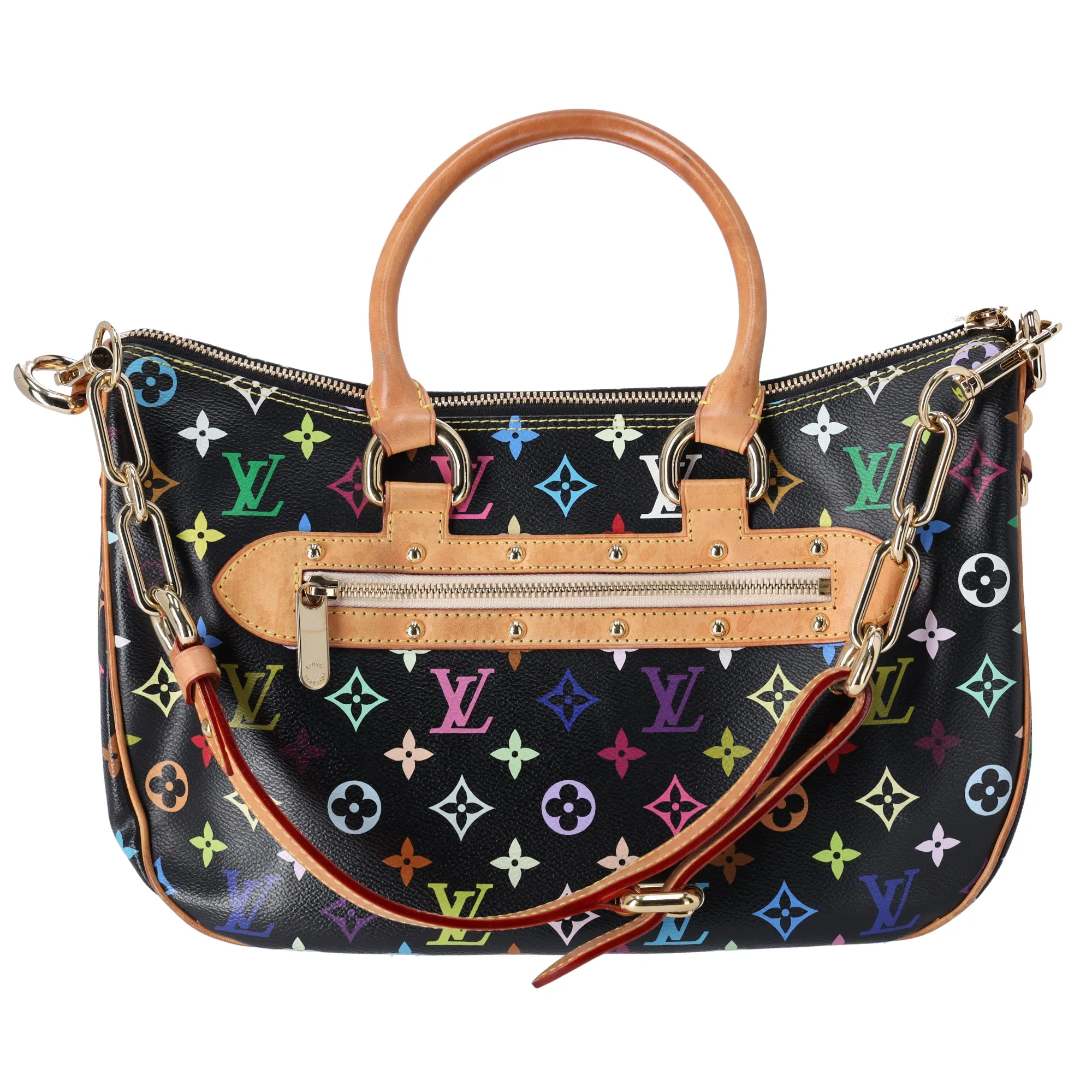 Louis Vuitton x Murakami Rita Monogram Multicolor Shoulder Bag M40126 Black sold by Gaby's Bags product image thumbnail 4