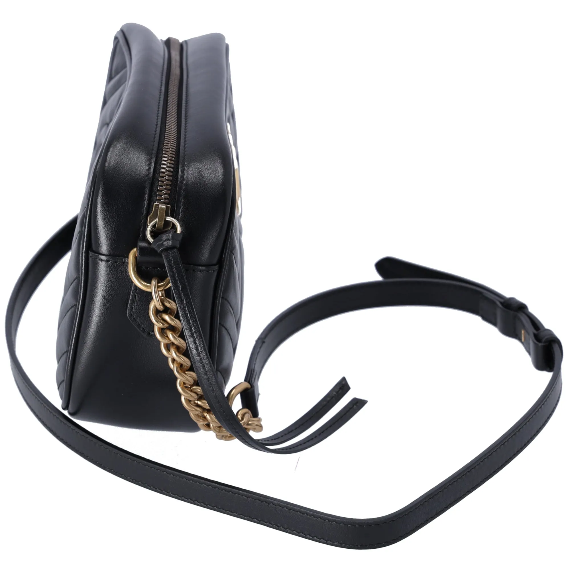 GUCCI GG Marmont Quilted Shoulder Bag 447632 Black Leather sold by Gaby's Bags product image thumbnail 4