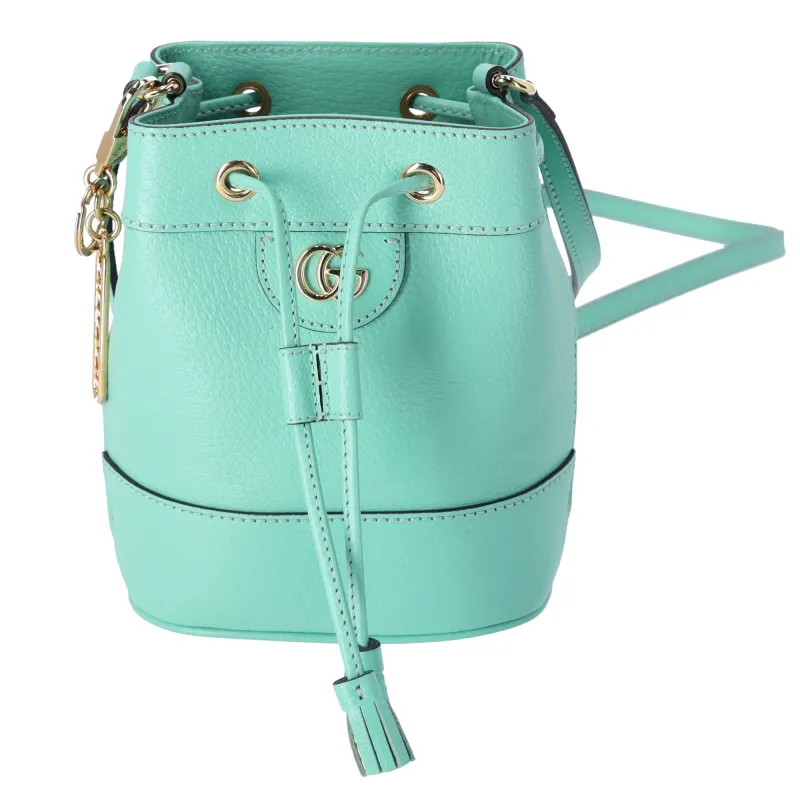 GUCCI Ophidia GG Supreme Mini Bucket Bag Shoulder Light Green made by Gaby's Bags
