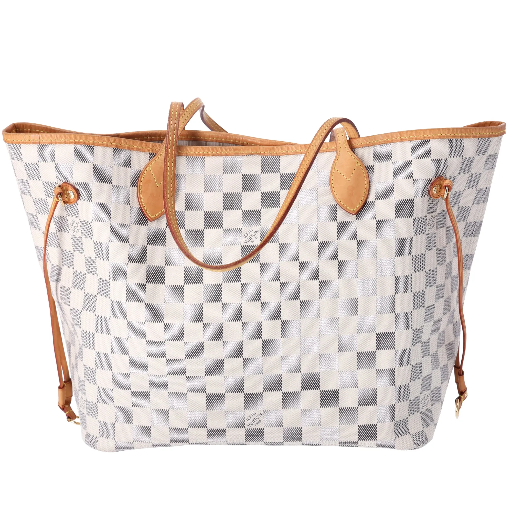 Louis Vuitton Neverfull MM Tote Bag N51107 Damier Azur Beige Multi sold by Gaby's Bags